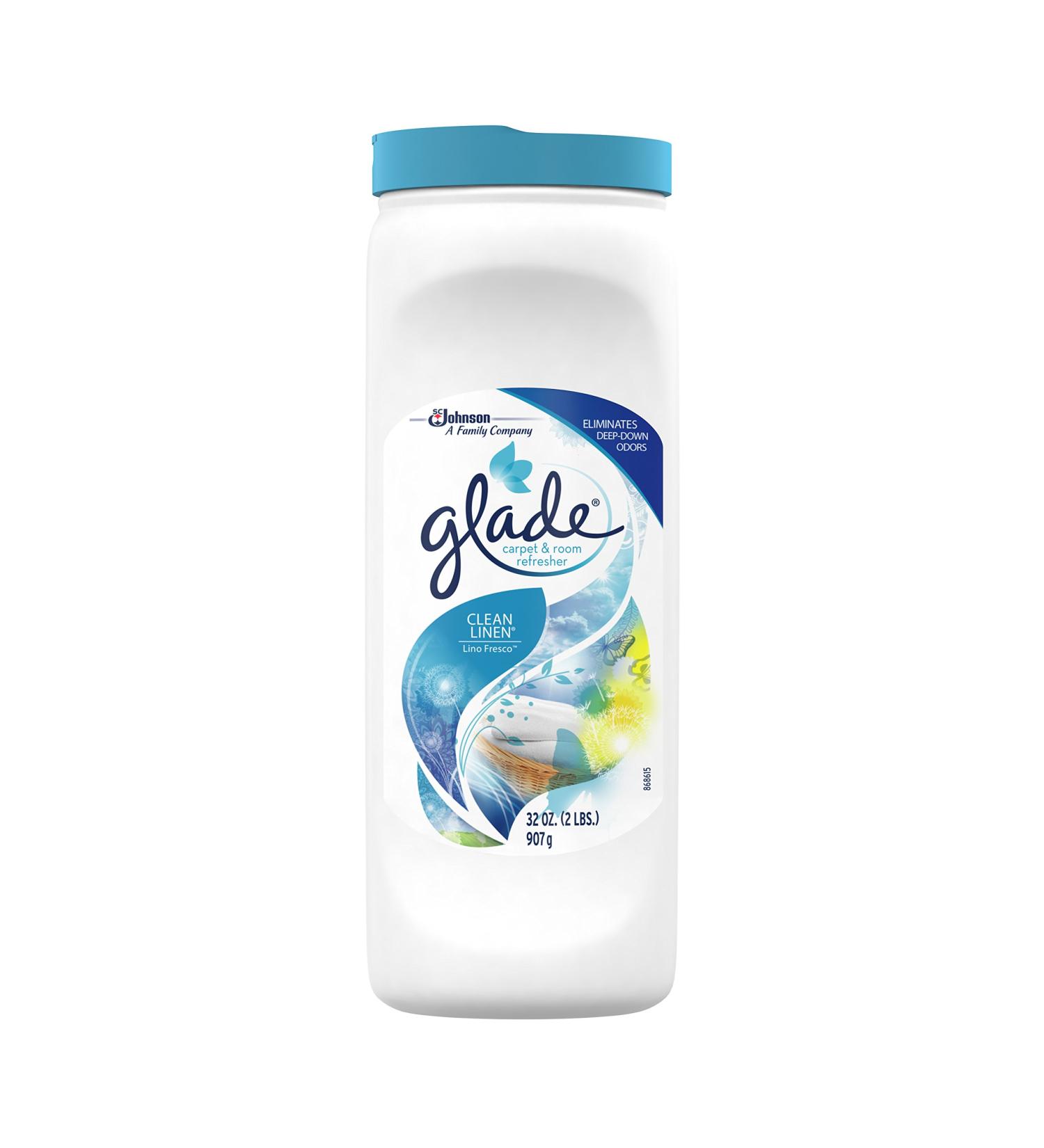Glade Carpet and Room Refresher Deodorizer - Clean Linen Scent | 32 Oz | For Home, Pets, and Smoke - Buy Online on SooperMarket.com