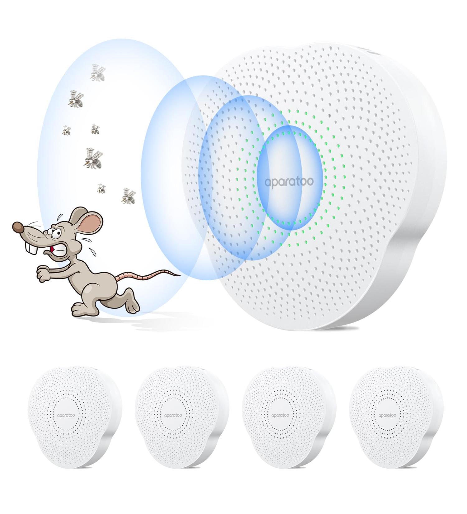 Effective Mosquito Lamp & Insect Destroyer - 4 Pack UV Pest Control & Ultrasound Repeller for Mice Cockroaches Moths & Rats | International Shipping - Buy Online on SooperMarket.com