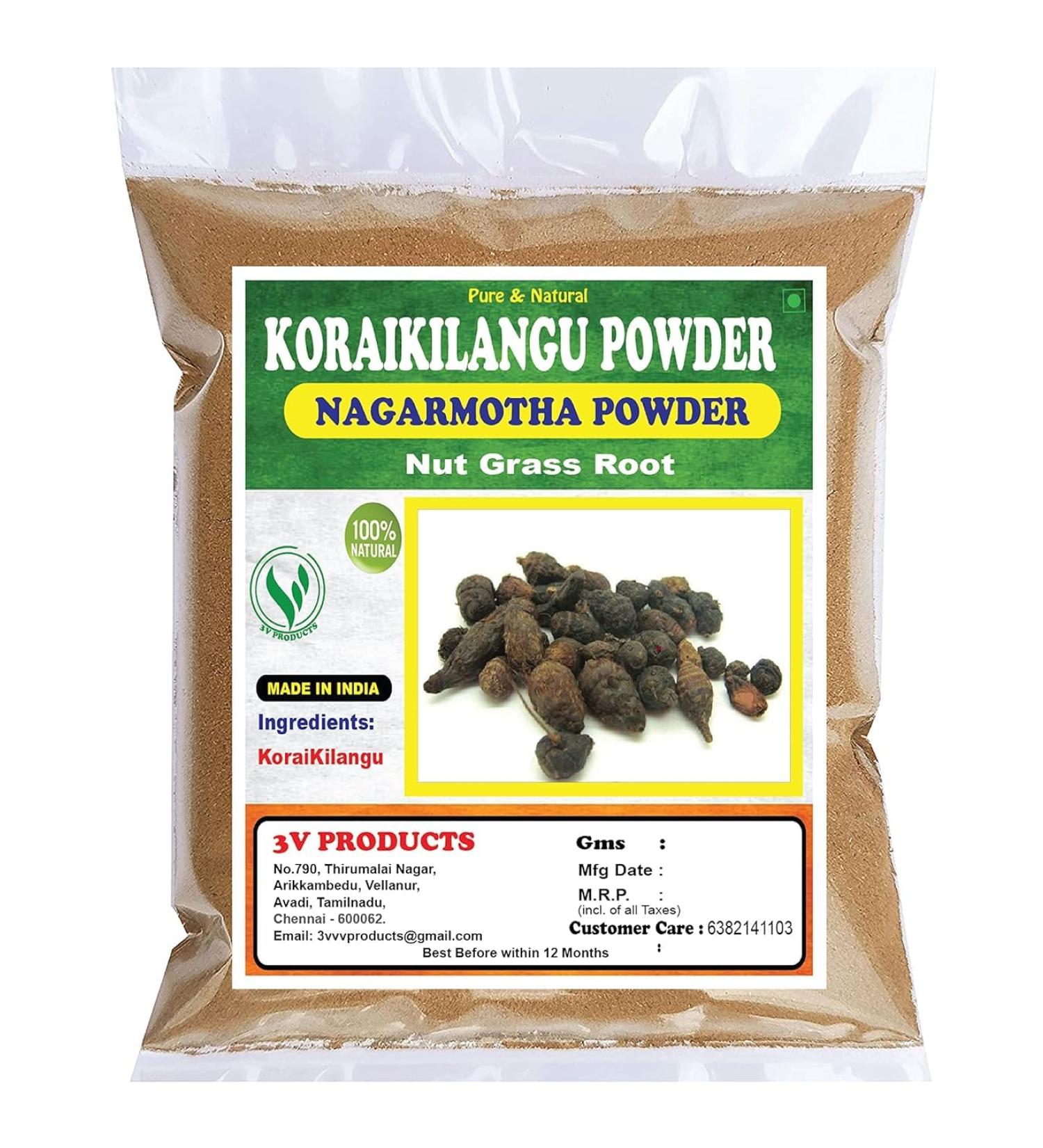 TARIBA Korai kilangu Powder | Nagarmotha | Nut Grass Root | Cyperus Rotundus 100g - Buy Online on SooperMarket.com