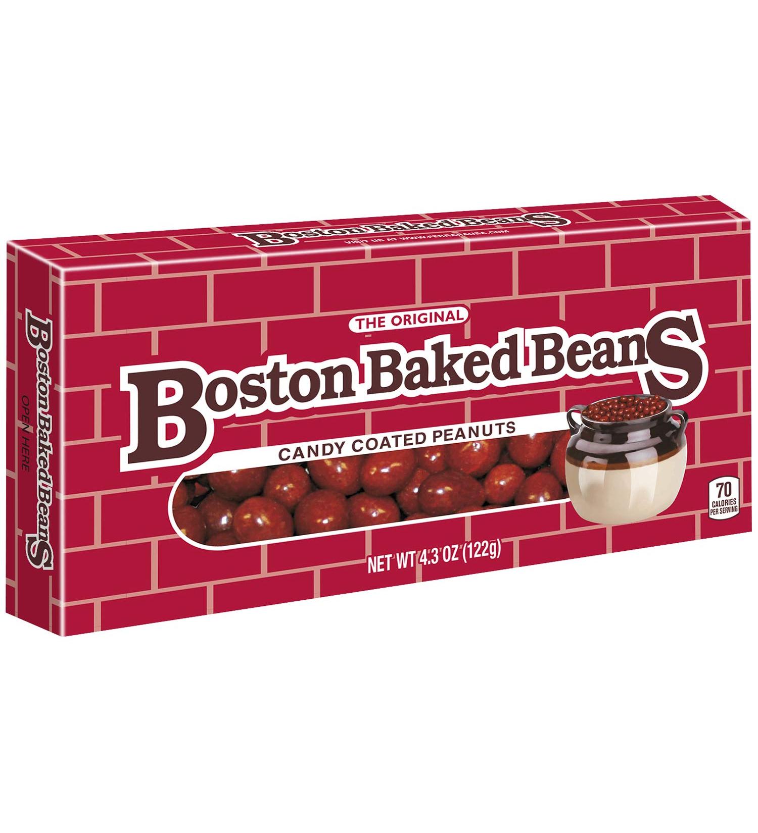 Boston Baked Beans Candy Coated Peanuts 4.3oz - Pack of 12 | Crunchy & Delicious Treats - Buy Online on SooperMarket.com