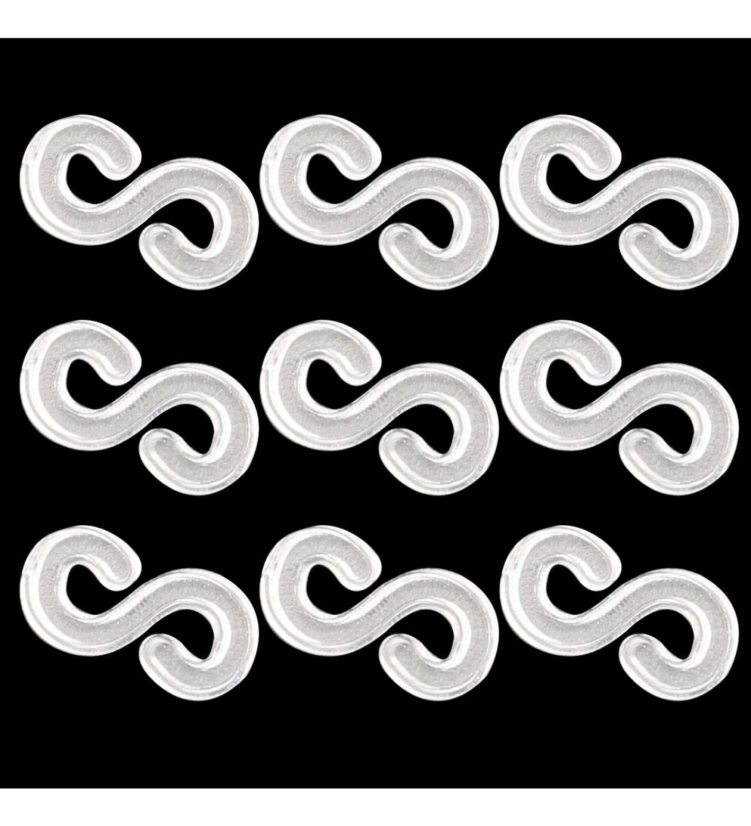 Tegg Loom Band Clips - 200 PCS Clear Plastic S Clips for DIY Bracelet Making - Buy Online on SooperMarket.com