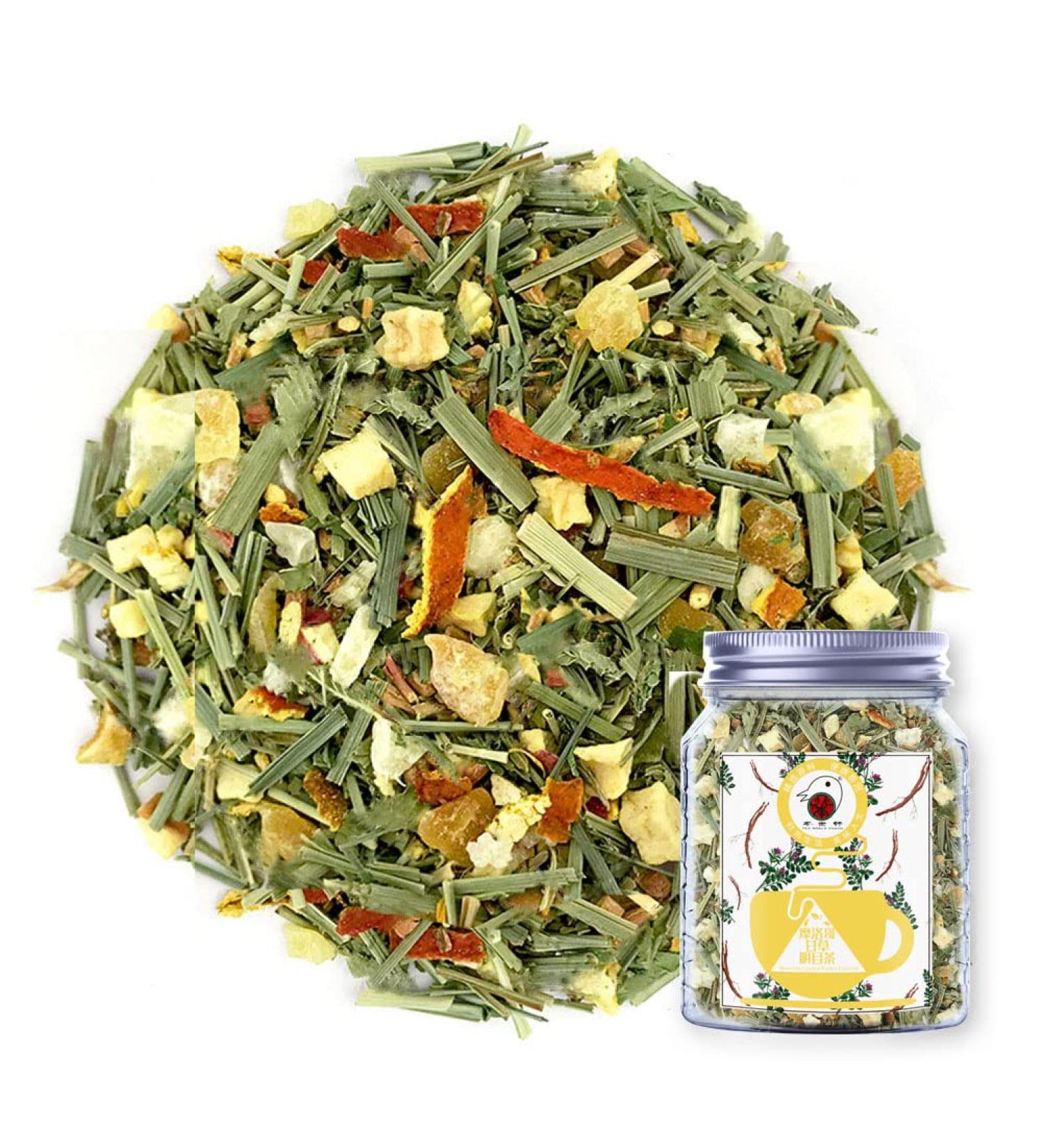 Plant Gift Moroccan Licorice Protect Eyes Tea Herbal Tea All Natural Flavors Loose Leaf Mango Pineapple Apple Orange Peel Non GMO Vegan Tea Bags Into Iced Tea & Hot Tea 70G/2.5oz - Buy Online on SooperMarket.com