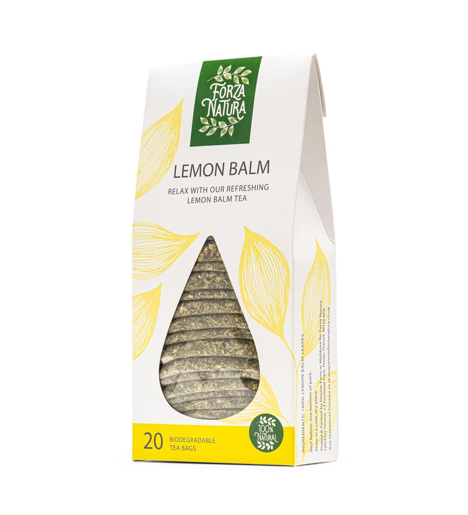 Lemon Balm - Herbal Tea Bags - 100% Natural - 20 Bio Bags