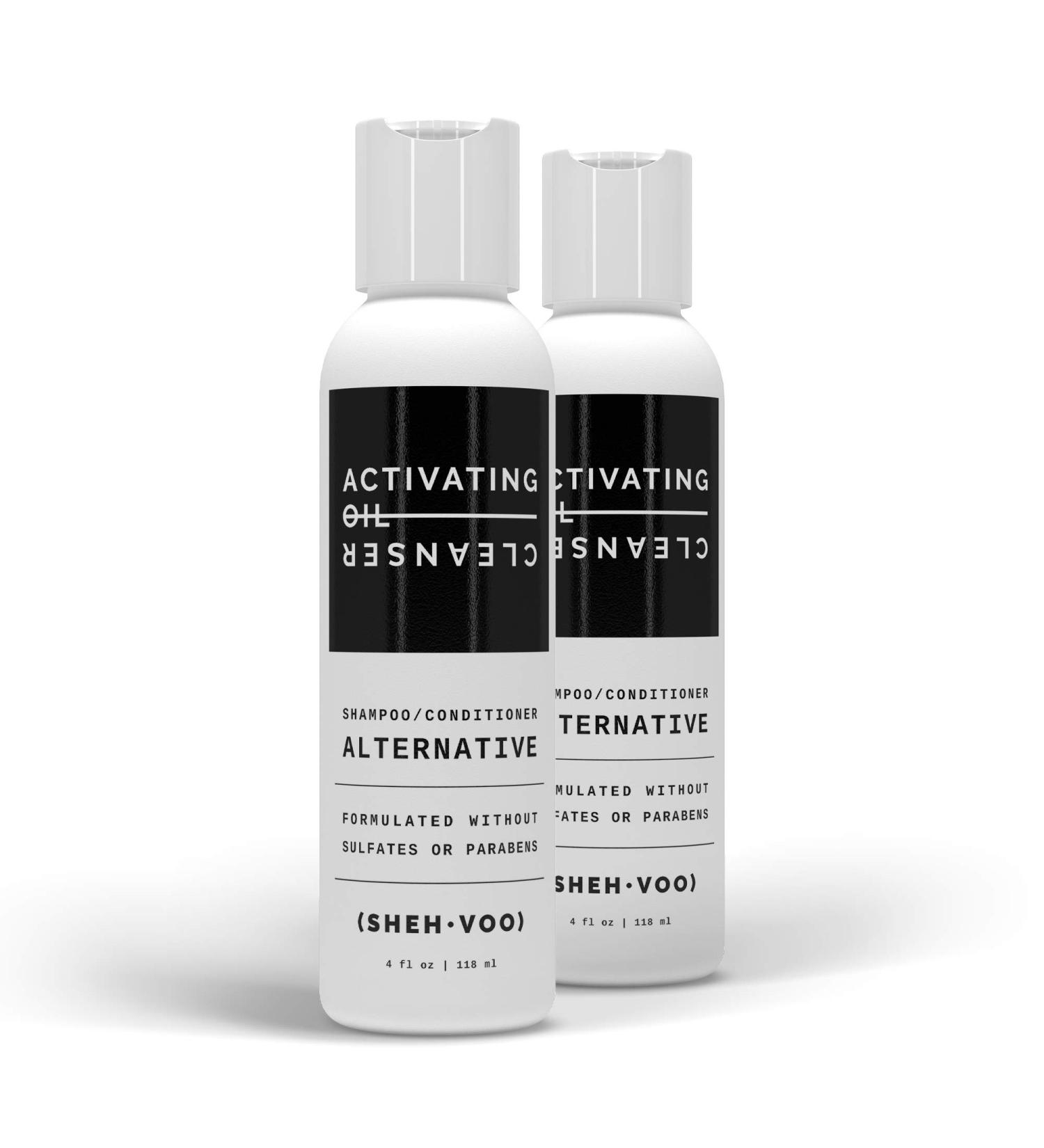 SHEH VOO) AOC DUO Kit - 2 in 1 Activating Oil Cleansers | Sulfate & Paraben Free Shampoo/Conditioner Alternative | International Shipping Available - Buy Online on SooperMarket.com