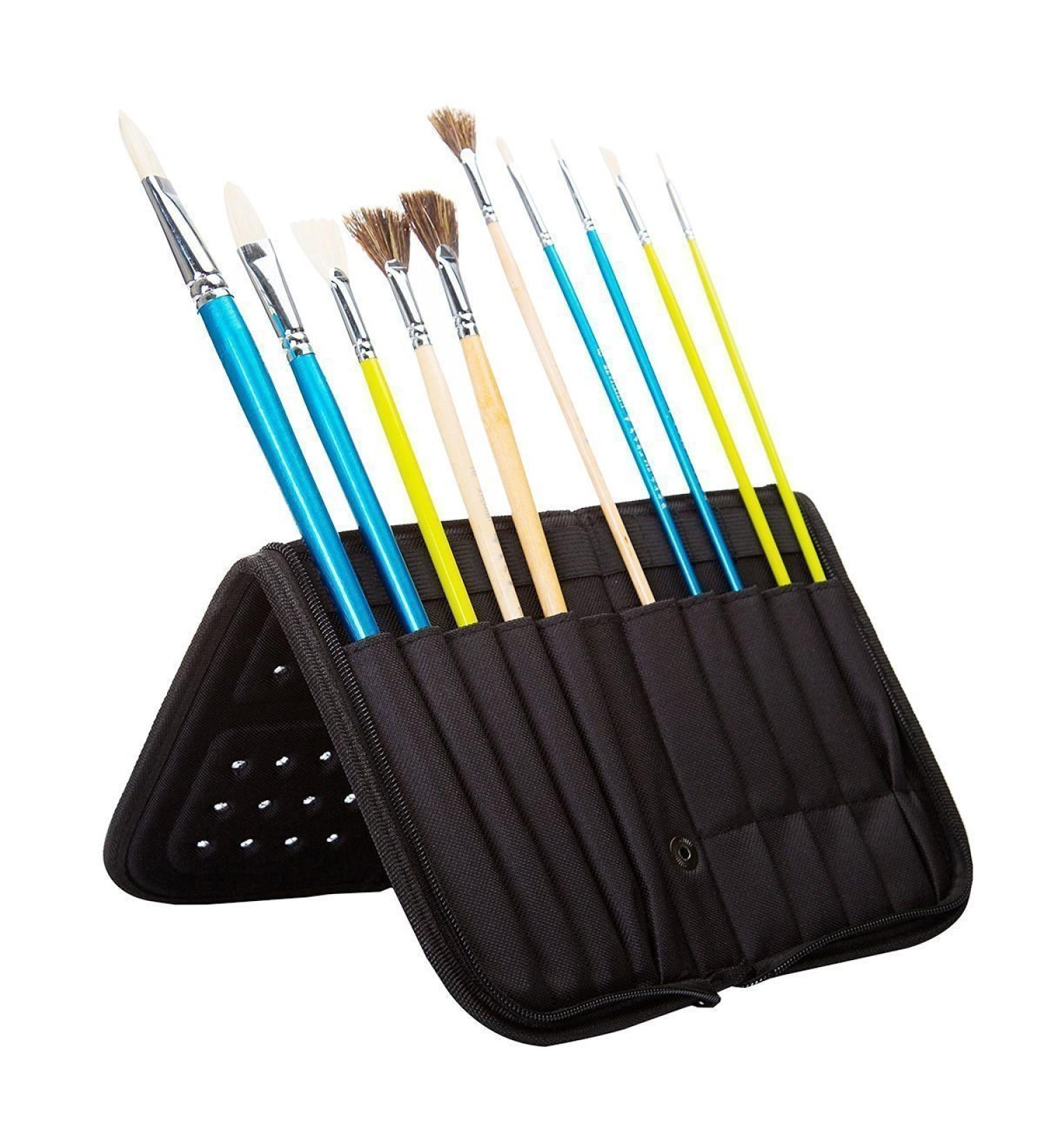 MEEDEN Paint Brush Holder - Zippered 15x11.2 Inch Case for Artist Paint Brushes - Organization and Storage Bag (Brushes NOT Included) - Buy Online on SooperMarket.com