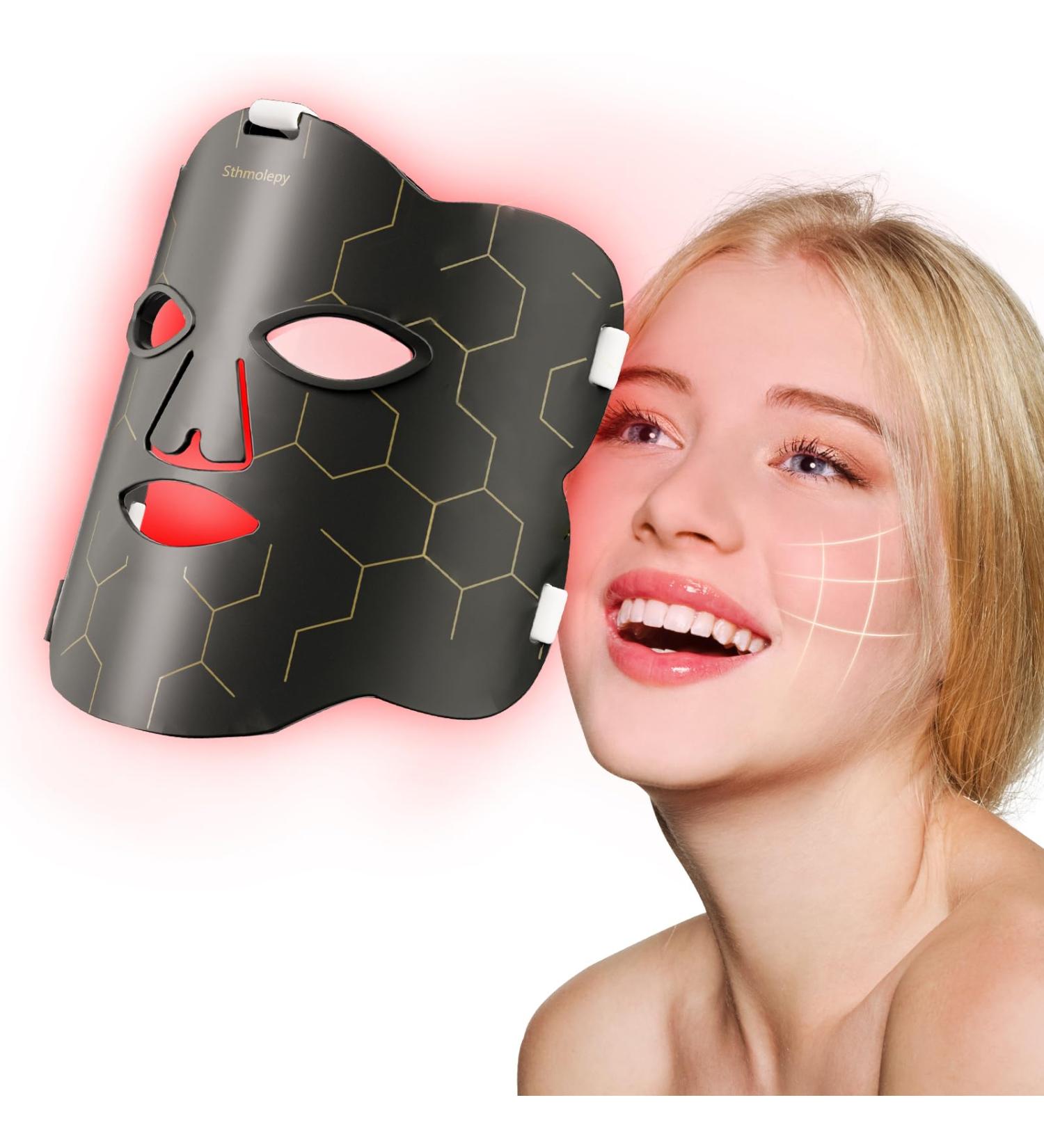 Sthmolepy Red Light for Face Near Infrared LED Light Dual Power Drive Red Light Lamp at Home Gray Gold - Buy Online on SooperMarket.com