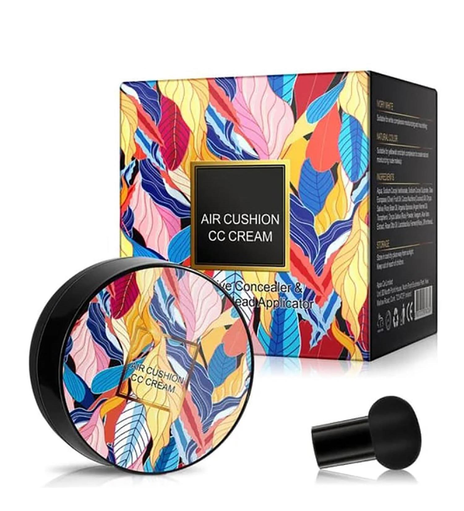 Whalegrass Air Cushion CC Cream Whale Grass Make Up Mushroom Head Air Cushion CC Cream - BB Cream Foundation Makeup Moisturizing Concealer Makeup Long Lasting Matte Easy to Apply (Natural) 20.00 g (Pack of 1) Natural - Buy Online on SooperMarket.com