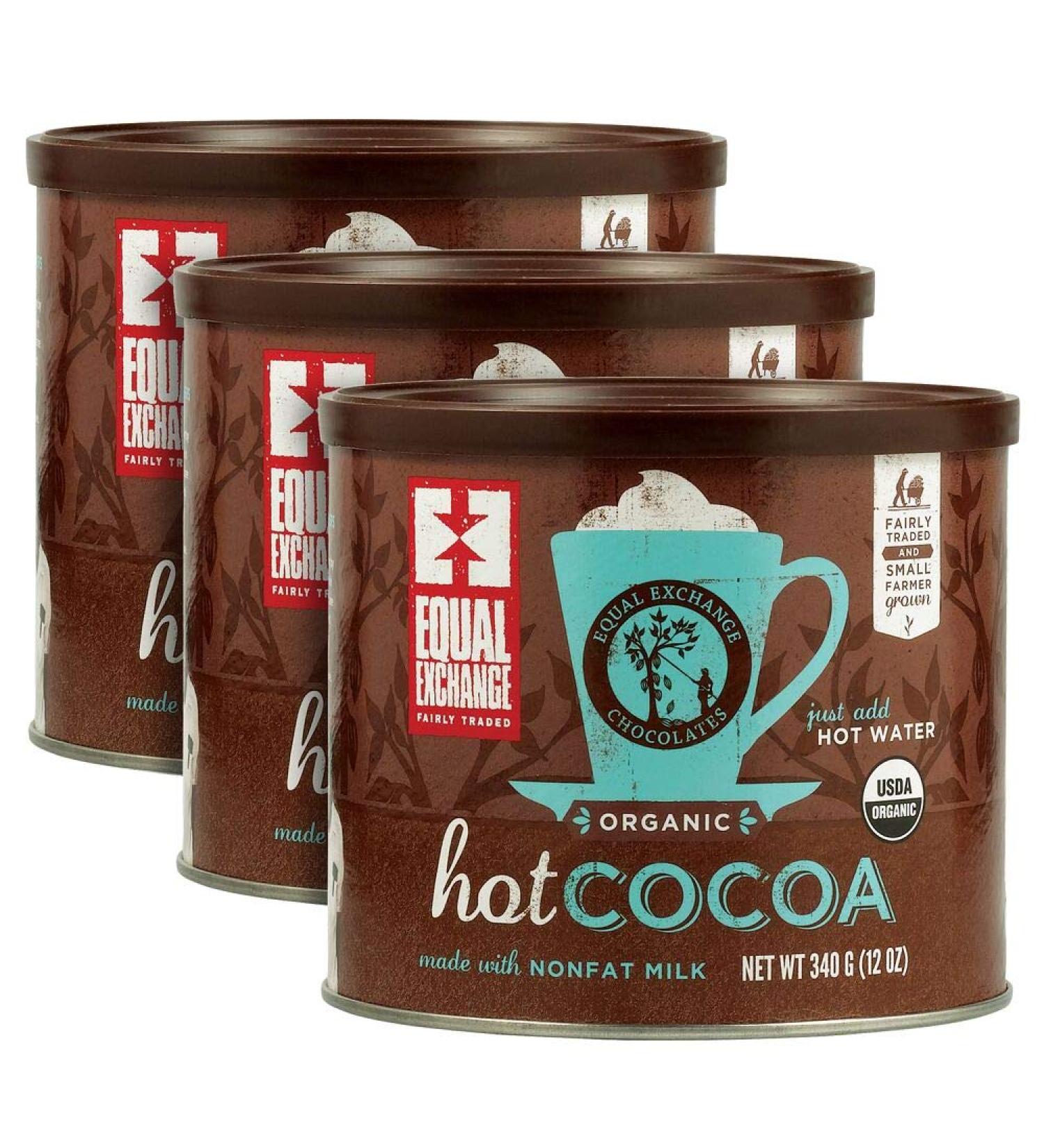Equal Exchange Hot Cocoa Mix 12 Ounce - Pack of 3 | Rich & Organic Cocoa Mix - Buy Online on SooperMarket.com