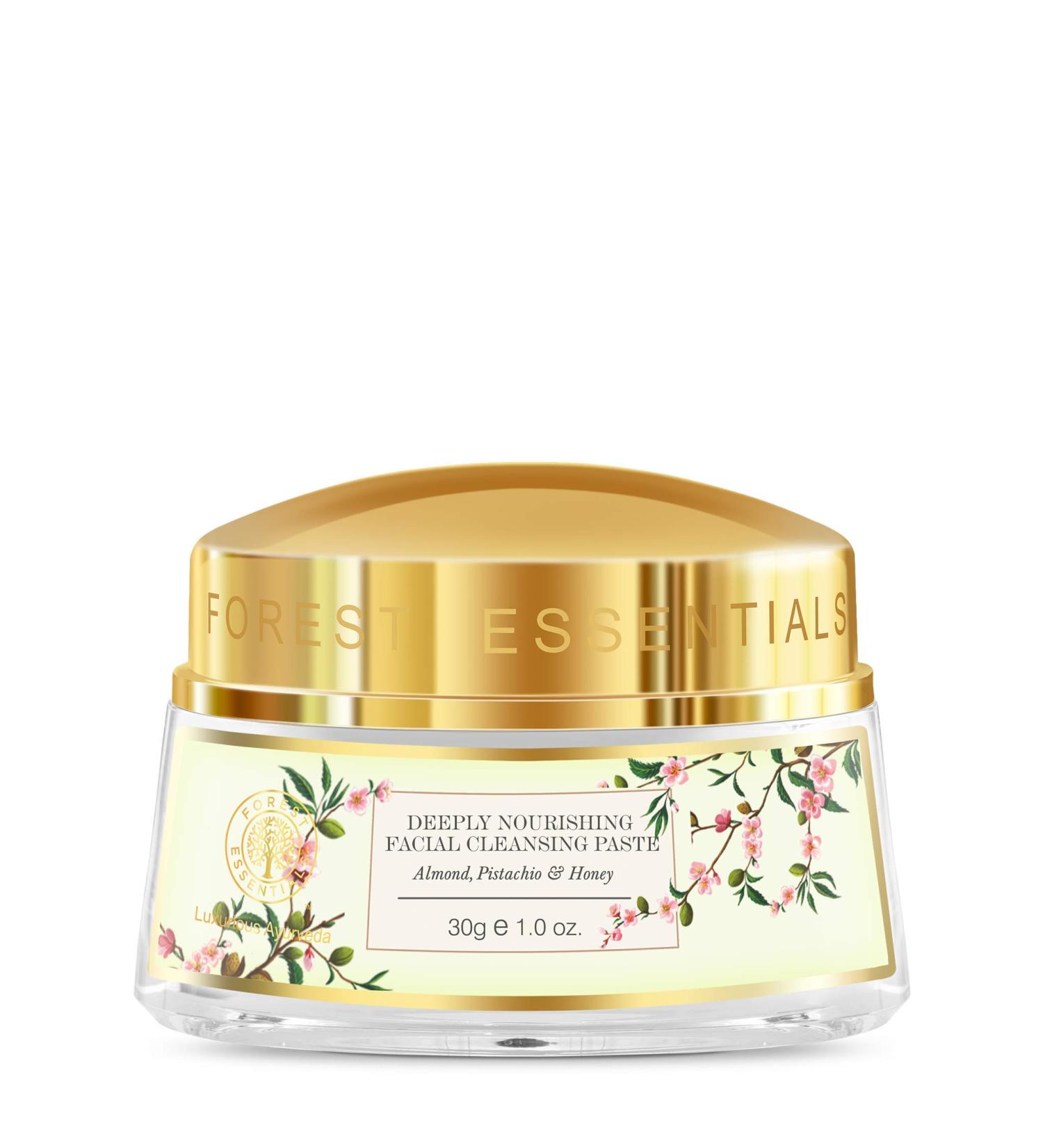Buy Forest Essentials Deeply Nourishing Facial Cleansing Paste - Almond Pistachio & Honey - 30g | International Shipping - Buy Online on SooperMarket.com