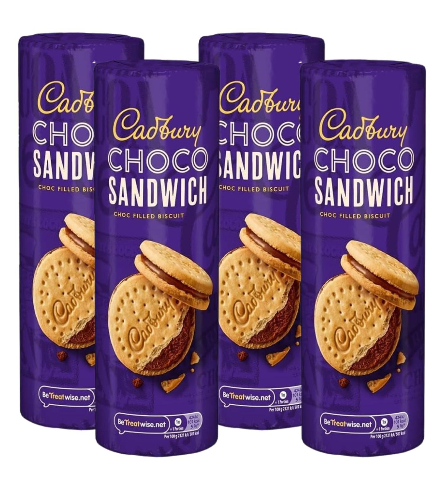 Chocolate Sandwich Bundle Containing Cadbury Choco Sandwich Choc Filled Biscuit 260g (4 Pack)
