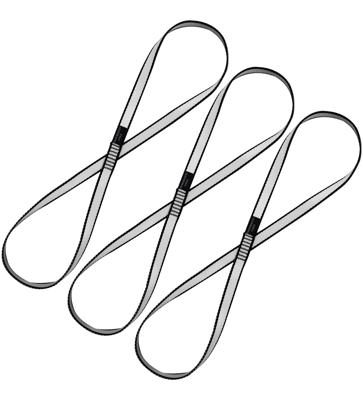 KIKIGOAL 18MM Nylon Climbing Sling Runner 23KN CE2008/EN566 - 60CM/24 Inch 3pcs Grey - Buy Online on SooperMarket.com
