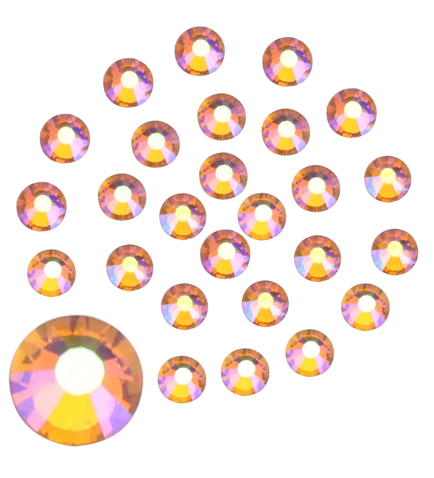 Jollin Topaz AB SS20 Rhinestones - 576pcs Glass Flat Back Glue-On for DIY Crafts & Decorations - Buy Online on SooperMarket.com