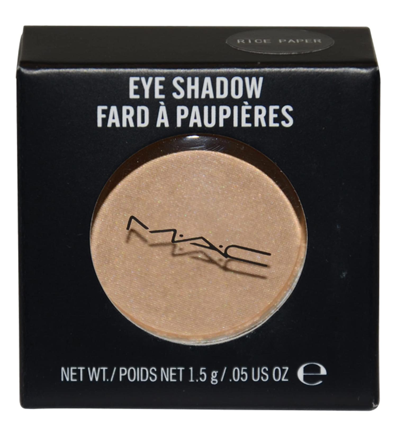 MAC  Small Eye Shadow Rice Paper 1.5g0.05oz  Ricepaper frost  1 Ounce (MACM2502K) Ricepaper frost 1 Count (Pack of 1)