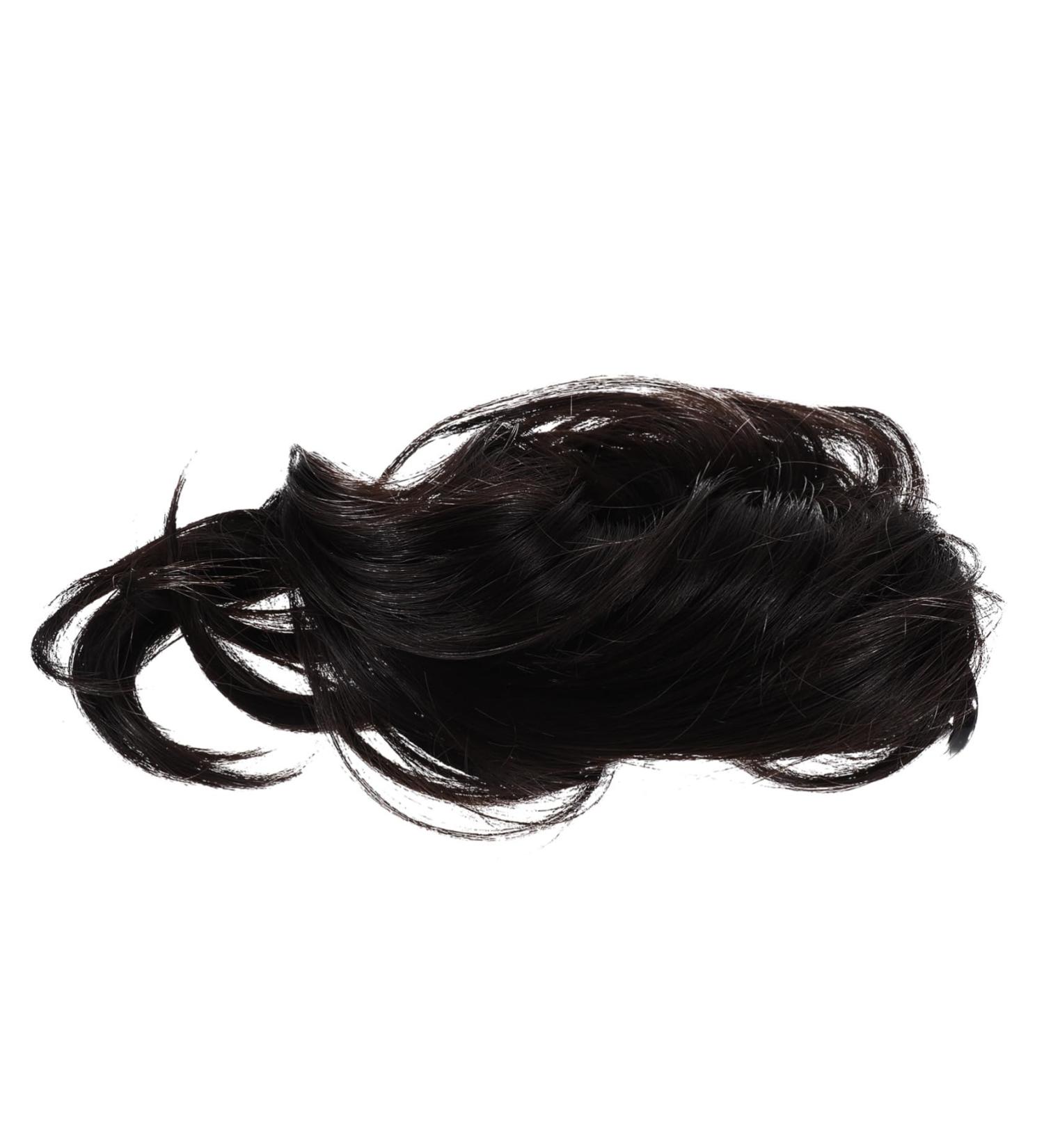 minkissy Wig Fake Hair High Temperature Wire Extension Brown Black 22x10cm As Shown - Buy Online on SooperMarket.com