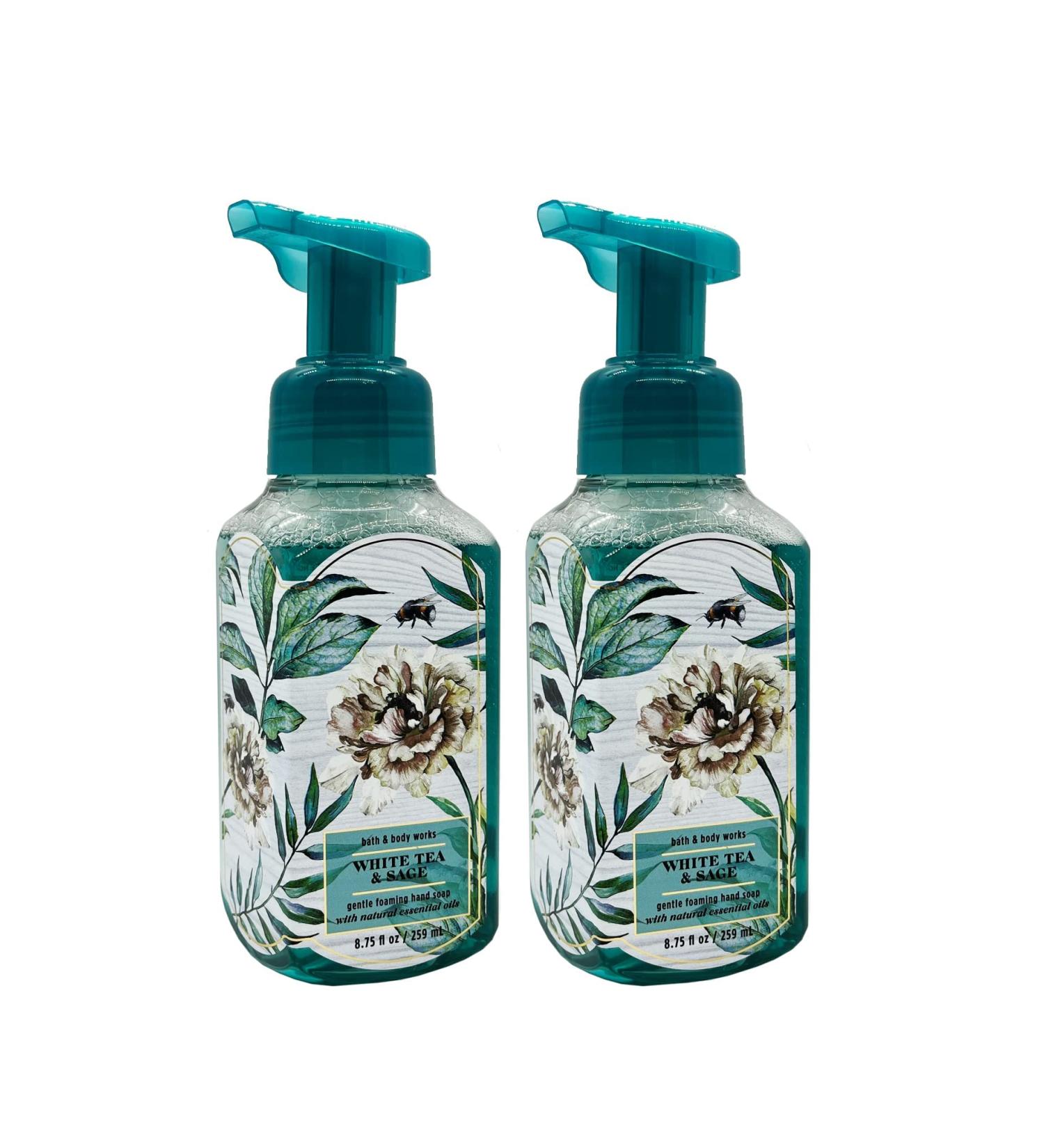 Bath and Body Works White Tea and Sage Hand Soap 2-Pack with Ginseng Extract - 8.75 oz - Buy Online on SooperMarket.com