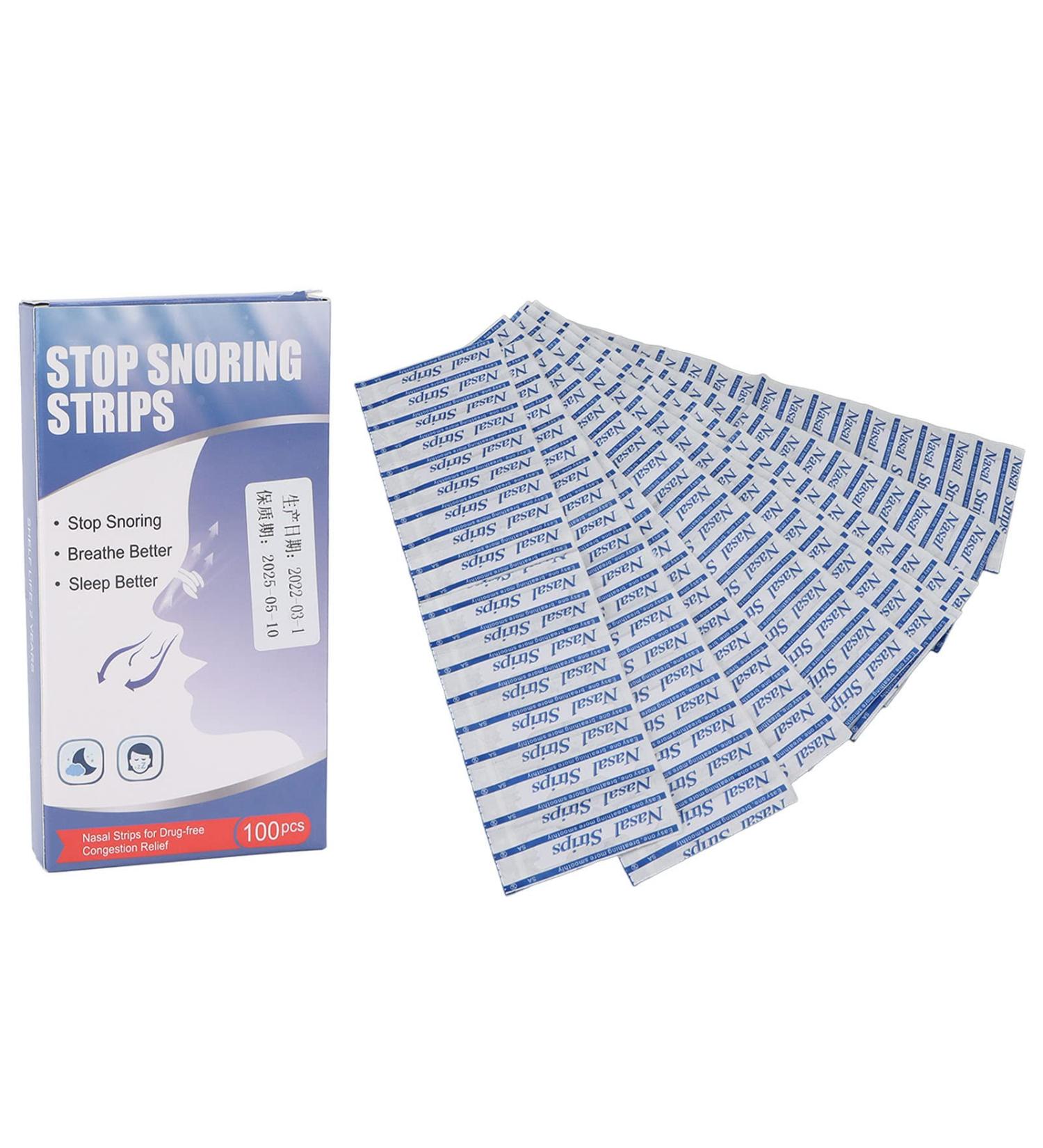 100pcs Nasal Strips for Snoring Relief - Professional Congestion Solution for Improved Breathing & Nighttime Sleeping - Men & Women - Nose Breathe Easy - Buy Online on SooperMarket.com