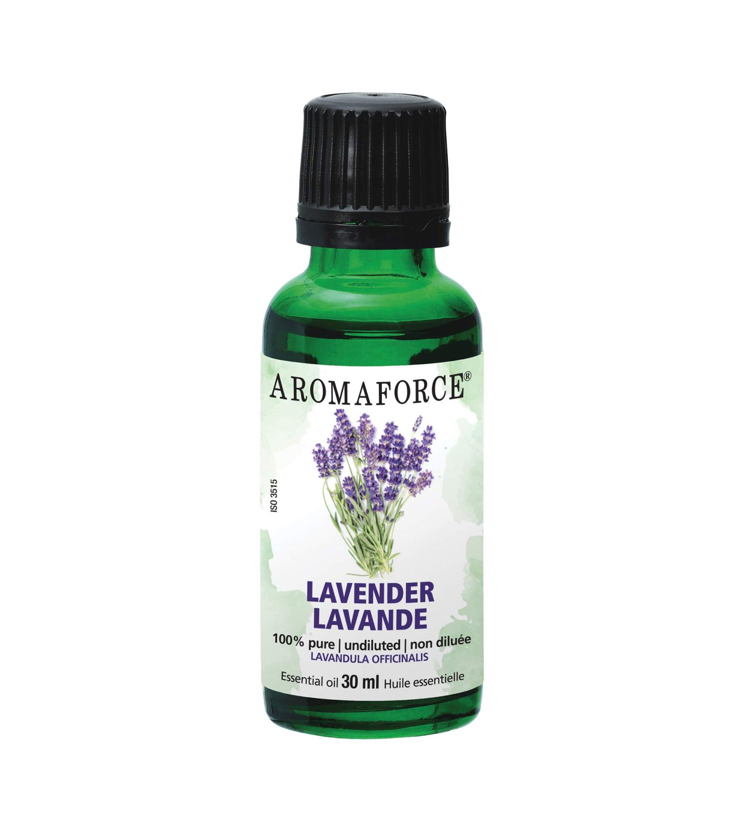 Aromaforce Lavender Essential Oils - 100% Pure Natural and Undiluted - Ideal Essential Oils for Diffusers Sweet Balsamic Flowery Herbaceous Sharp Fragrance - 30 mL - Buy Online on SooperMarket.com