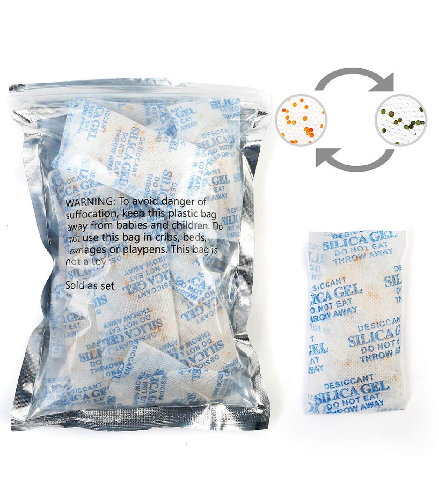 LotFancy Silica Gel Dryer Bags - Reusable 30 Pack (10g Each) for Food Storage | Safe & Non-toxic Dehydrator Peebles - Buy Online on SooperMarket.com