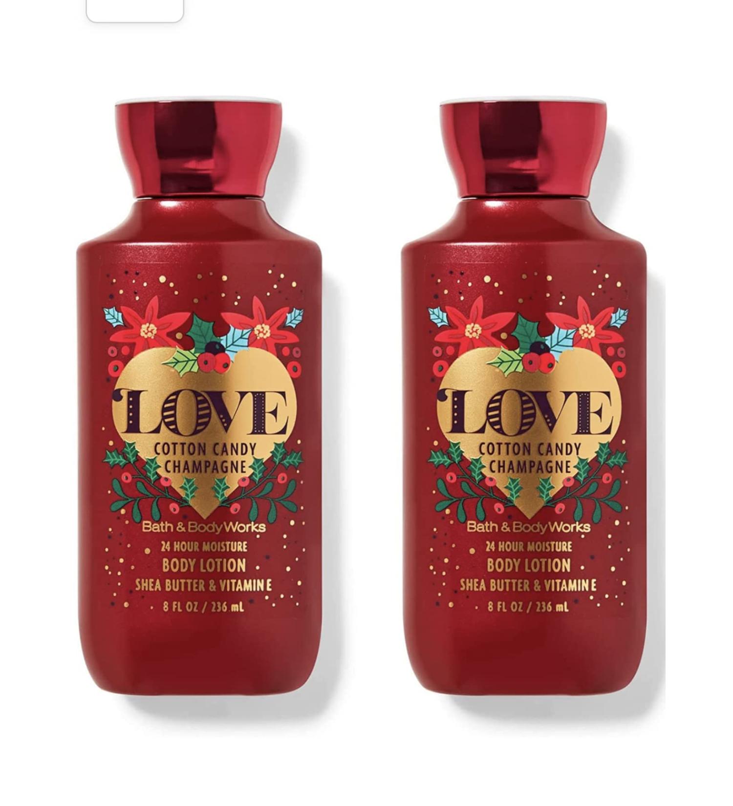 Bath and Body Works Cotton Candy Champagne Super Smooth Body Lotion 8 Oz -2 Pack (Cotton Candy Champagne) Co0tton Candy Champagne 8 Fl Oz (Pack of 2)