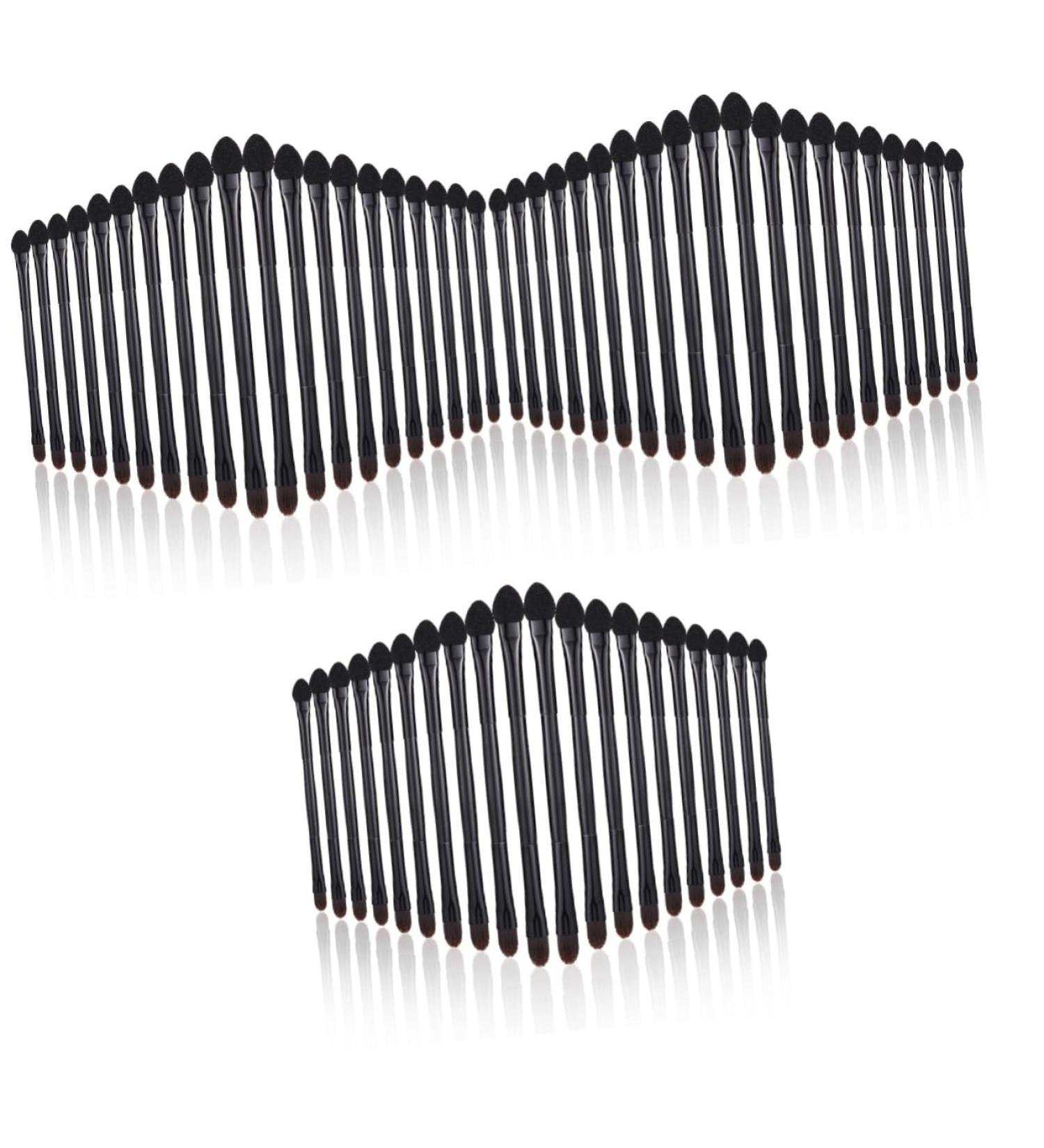 Baluue 60 Pcs Double Eye Shadow Makeup Women Makeup Supplies Women Makeup Brush Makeup Tool Black Plastic - Buy Online on SooperMarket.com
