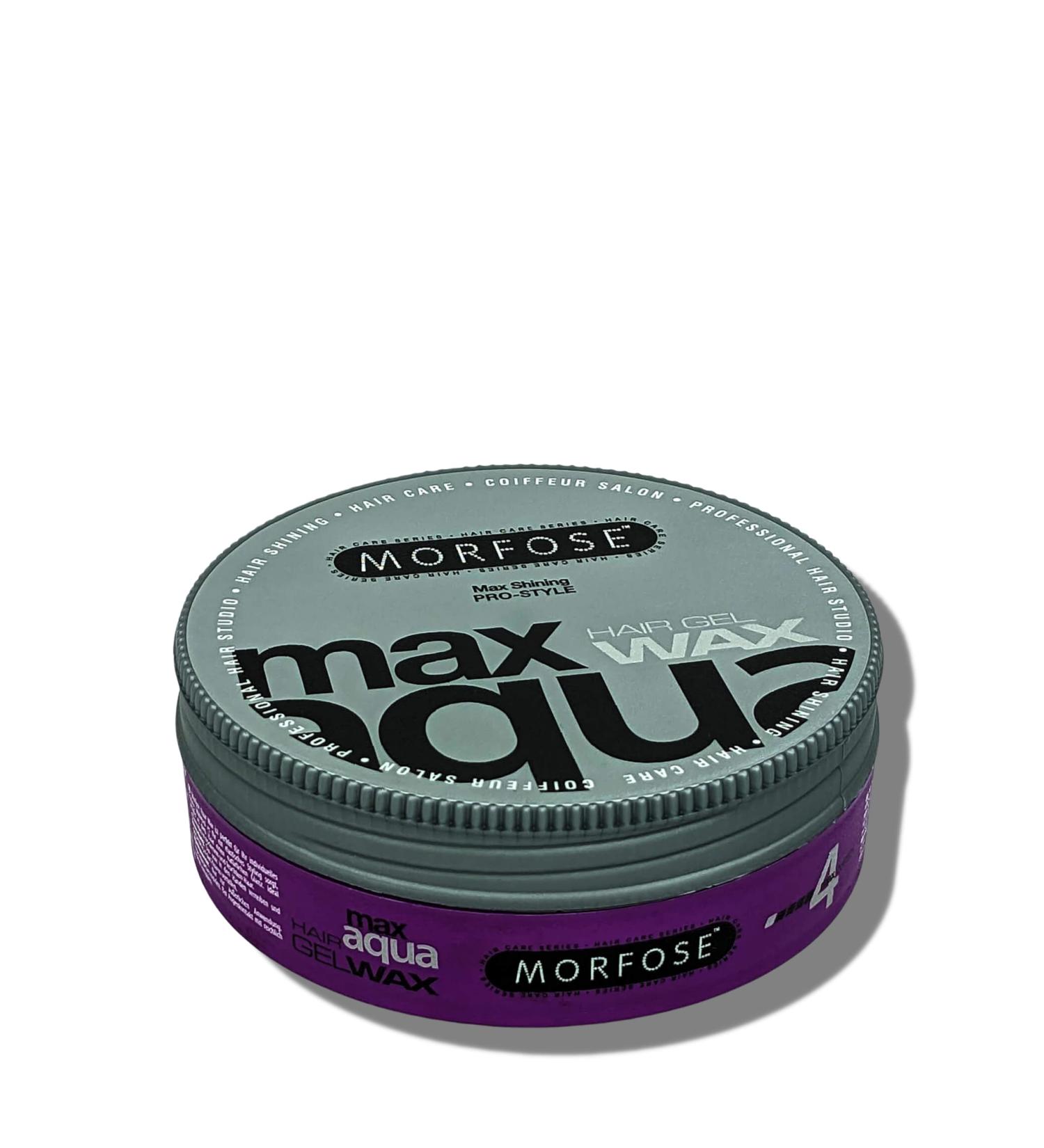 Buy Morfose Hair Gel Wax Max Aqua 175ml - Strong Hold Long Lasting Shine | International Shipping Available - Buy Online on SooperMarket.com
