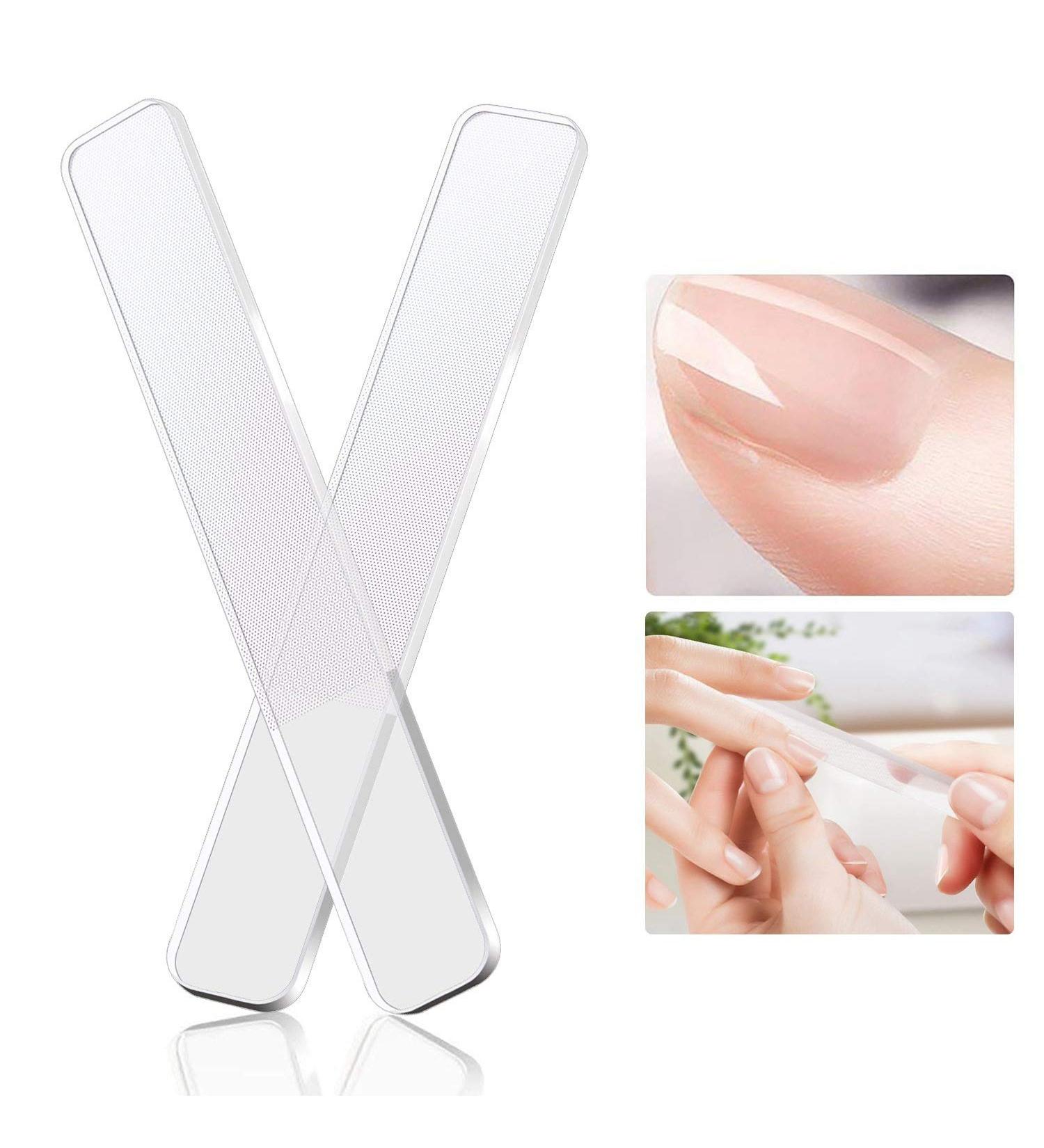 HLELU Glass Nail Shiner - Nano Glass Nail Files Crystal Nail Buffer Shine Polisher For Natural Fingernails Toenails - Buy Online on SooperMarket.com