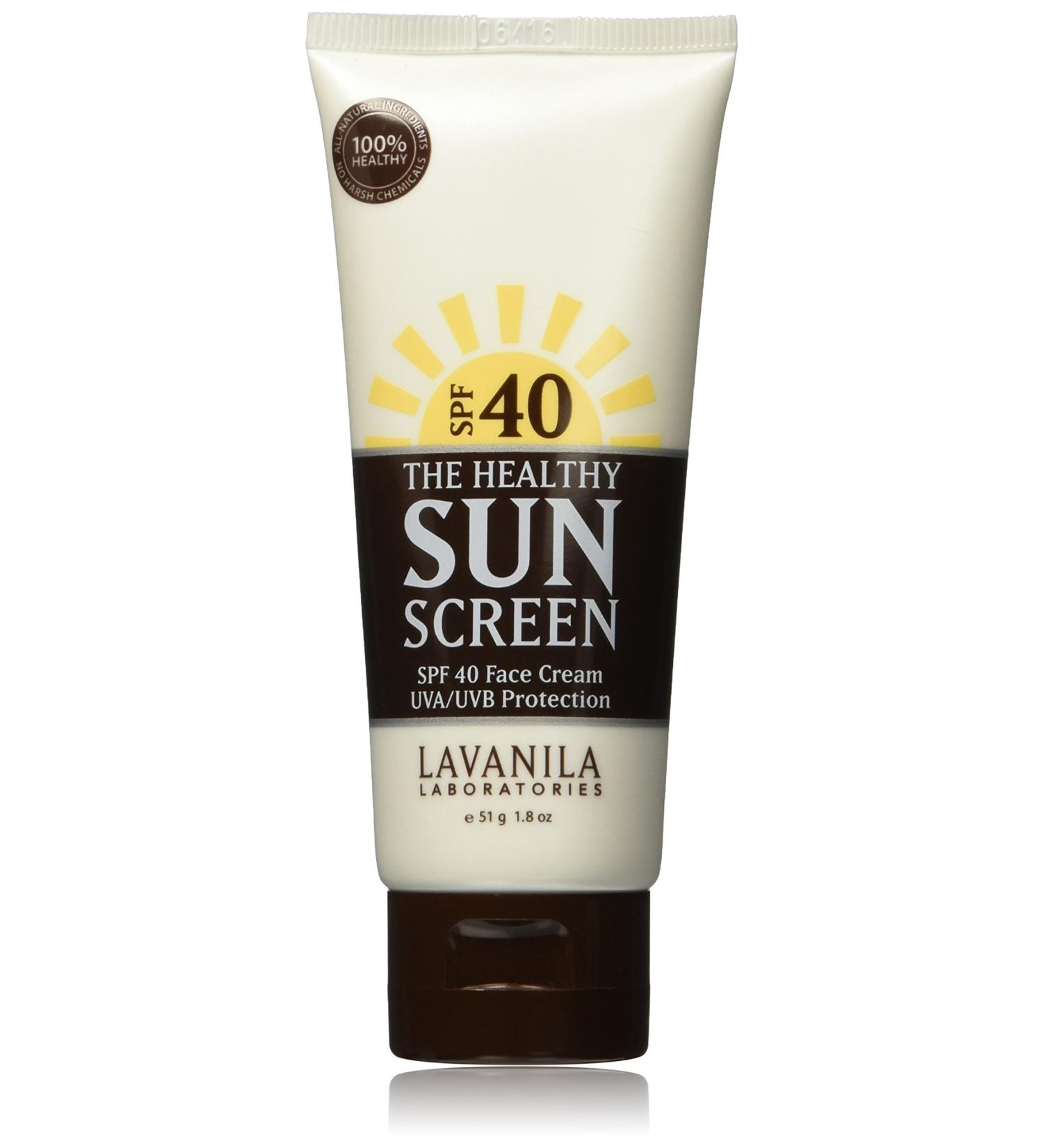Lavanila Healthy Sunscreen Face Cream SPF 40 - 1.8 oz | Broad Spectrum Protection - Buy Online on SooperMarket.com