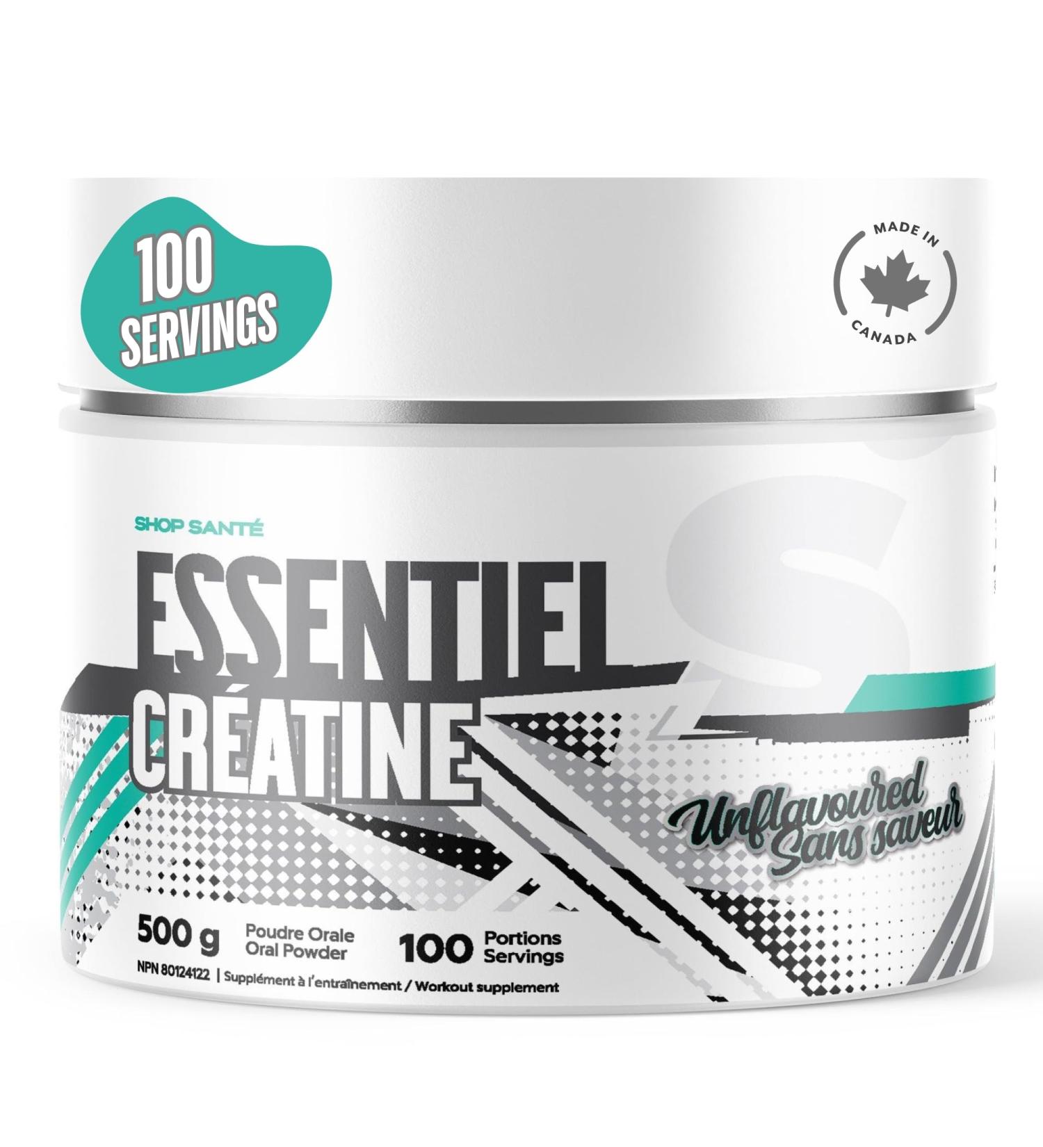Shop Sante Creatine Monohydrate Powder 500g Unflavoured Enhances Muscle Growth & Performance 100 Servings Pre-Workout Muscle Builder Pure Creatine Powder for Improved Workouts - Buy Online on SooperMarket.com