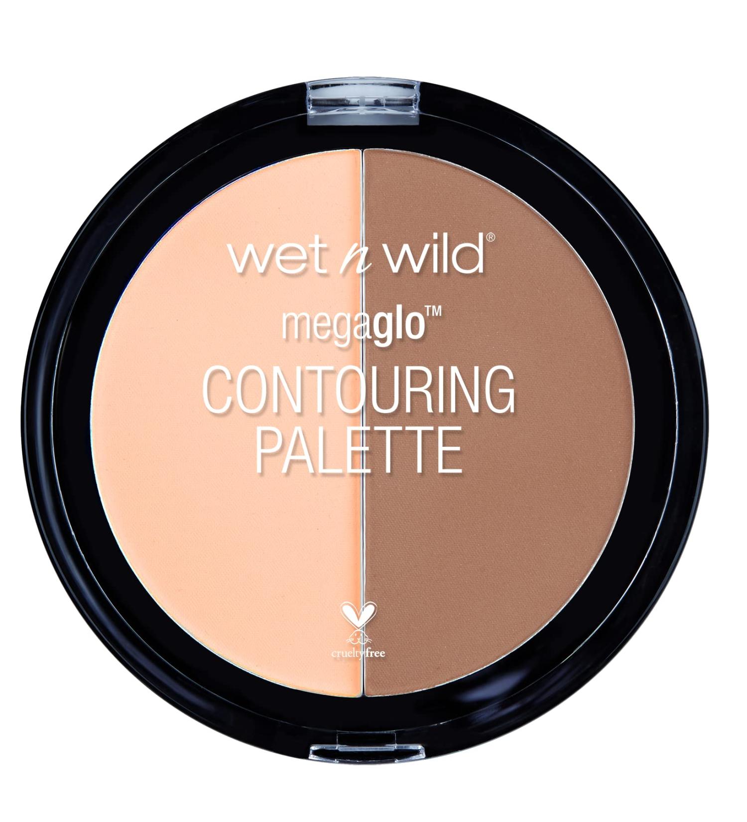 Wet n Wild MegaGlo Contouring Palette - Dulce De Leche 0.44 oz | Best Contour & Highlight - Buy Online on SooperMarket.com