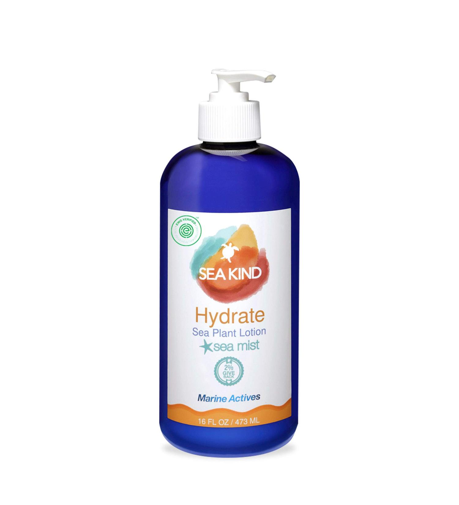 Sea Kind Lavender Hydrate Sea Plant Hand and Body Lotion - 16 Fl Oz | All Natural Non Comedogenic Vegan Moisturizer for Dry, Sensitive Skin - No Parabens | Women and Men - Buy Online on SooperMarket.com