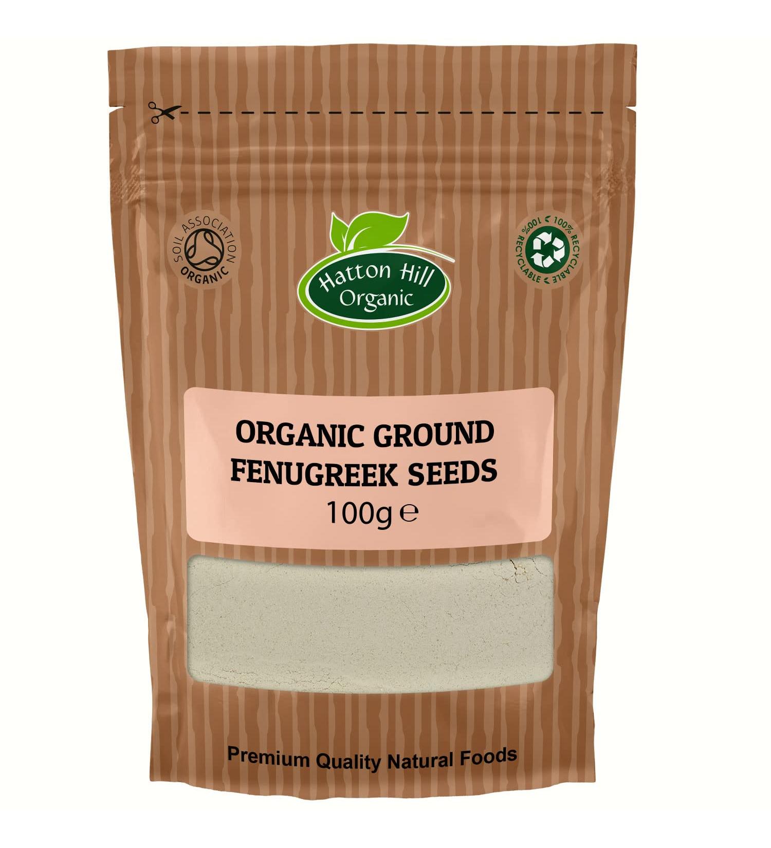 Hatton Hill Organic 100g Ground Fenugreek Seeds - Certified Organic - Buy Online on SooperMarket.com