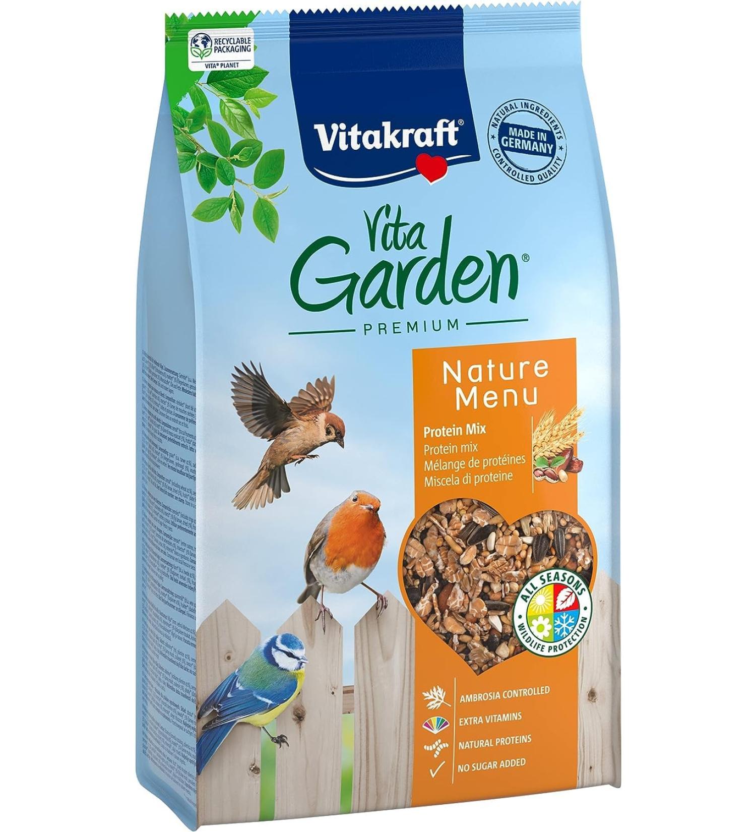 Vita Power Vita Garden Wild Bird Feed - Protein-Rich Eco-Friendly & Sugar-Free (1kg) - Buy Online on SooperMarket.com