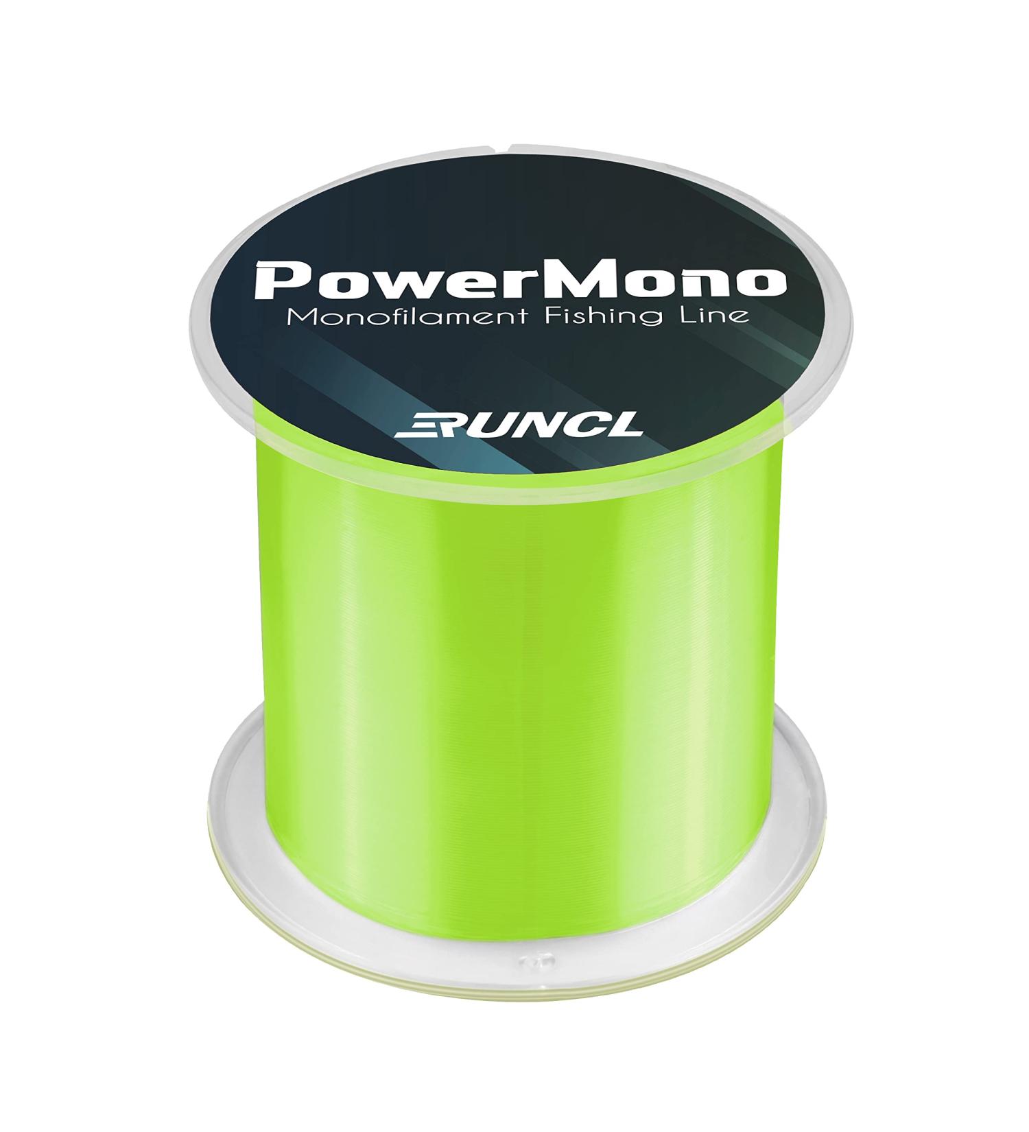 RUNCL PowerMono Monofilament Fishing Line 300yds - Ultimate Strength, Shock Absorber, Knot Friendly - Yellow, 5LB (2.3kg), 0.18mm - Low & High-Vis Options - Buy Online on SooperMarket.com