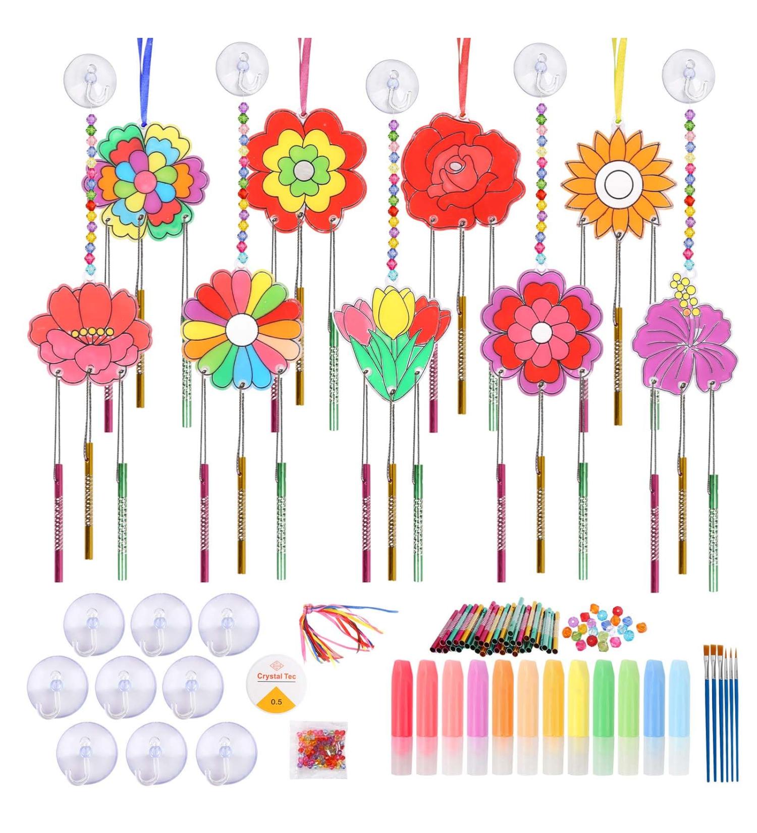 TGFIX 9PC Habbag Flower Wind Spiel - Unique Mother's Day Gift Flower Sunfage Crafts Tinker Gifts for Mama from Daughter - Buy Online on SooperMarket.com