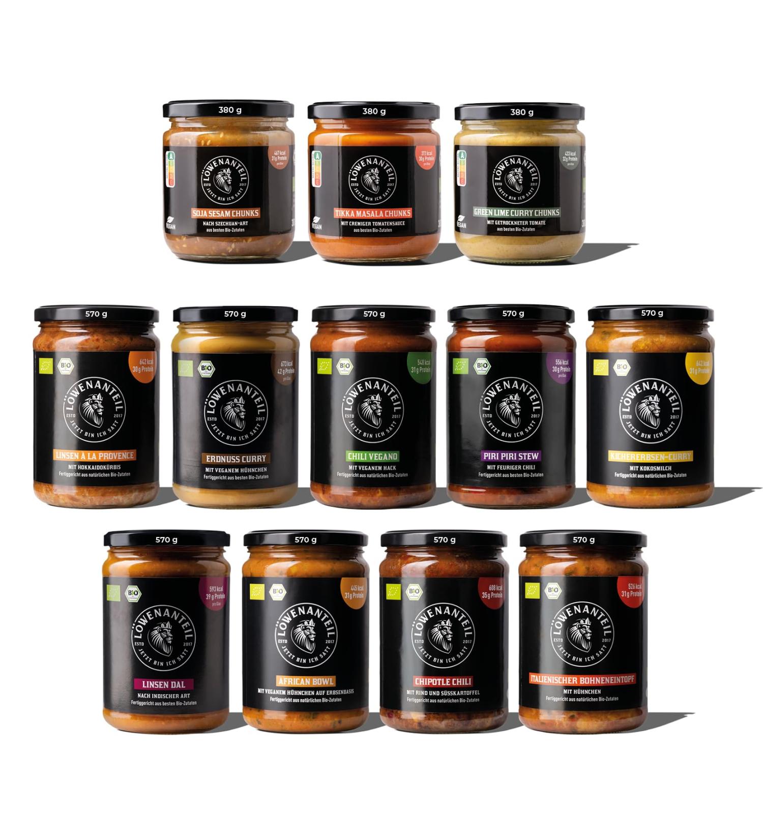 Lion Content Trial Package - 12 Gluten-Free No Added Sugar Flavors - High Protein Ready Meals in Classic & Chunky Bowls - Buy Online on SooperMarket.com