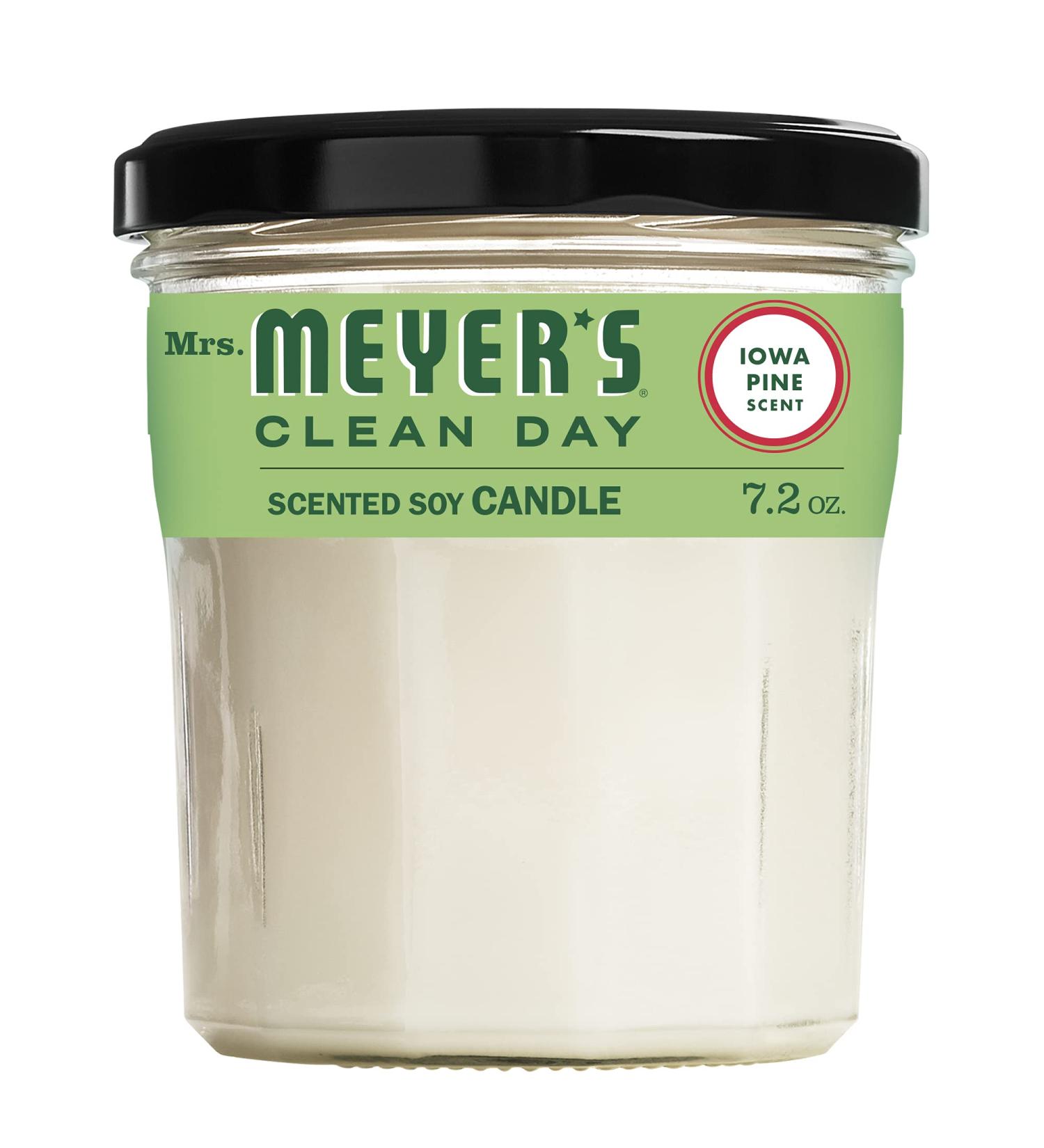 Mrs. Meyer's Iowa Pine Scented Soy Aromatherapy Candle - 35 Hour Burn Time, Essential Oils - 7.2 oz - Buy Online on SooperMarket.com
