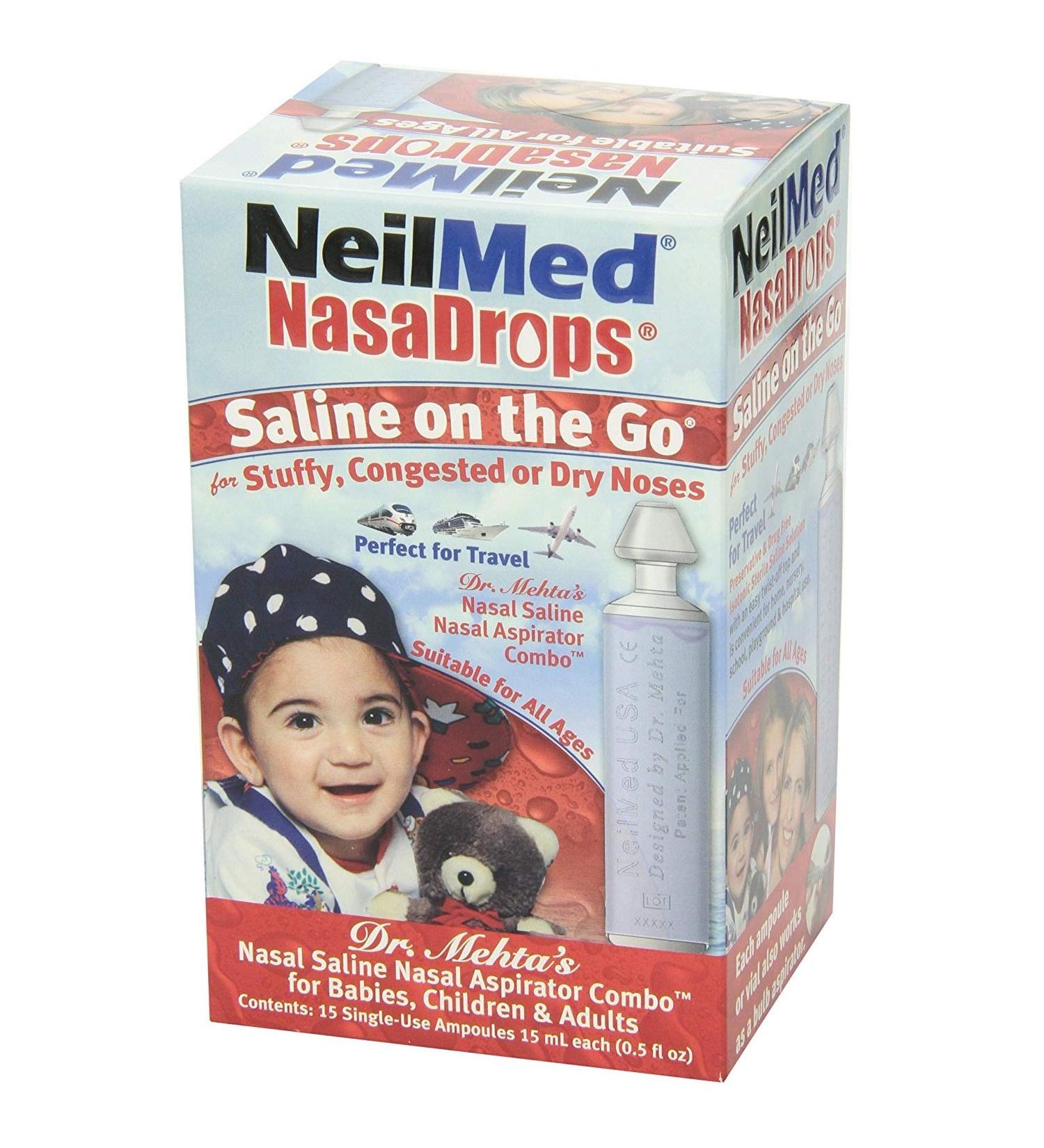 NeilMed NasaDrops Single Use Vials 15 Each 15 ea