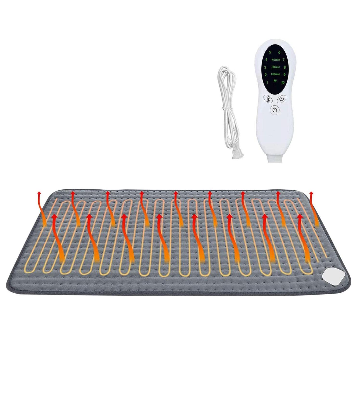 VIRTCOOY Heating Pillows for Cramps | Fast Warming Electrical Heat Pads | 10 Settings Washable & Foldable | Ideal Thermal Heat Solution for Cold Weather - EU No Button 43*84 - Buy Online on SooperMarket.com