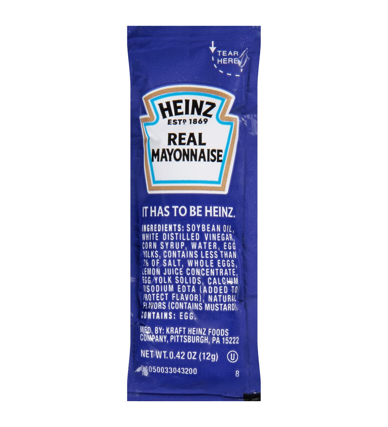 Heinz Real Mayonnaise Single Serve Packets - 0.4 oz, 200 Count - Buy Online on SooperMarket.com