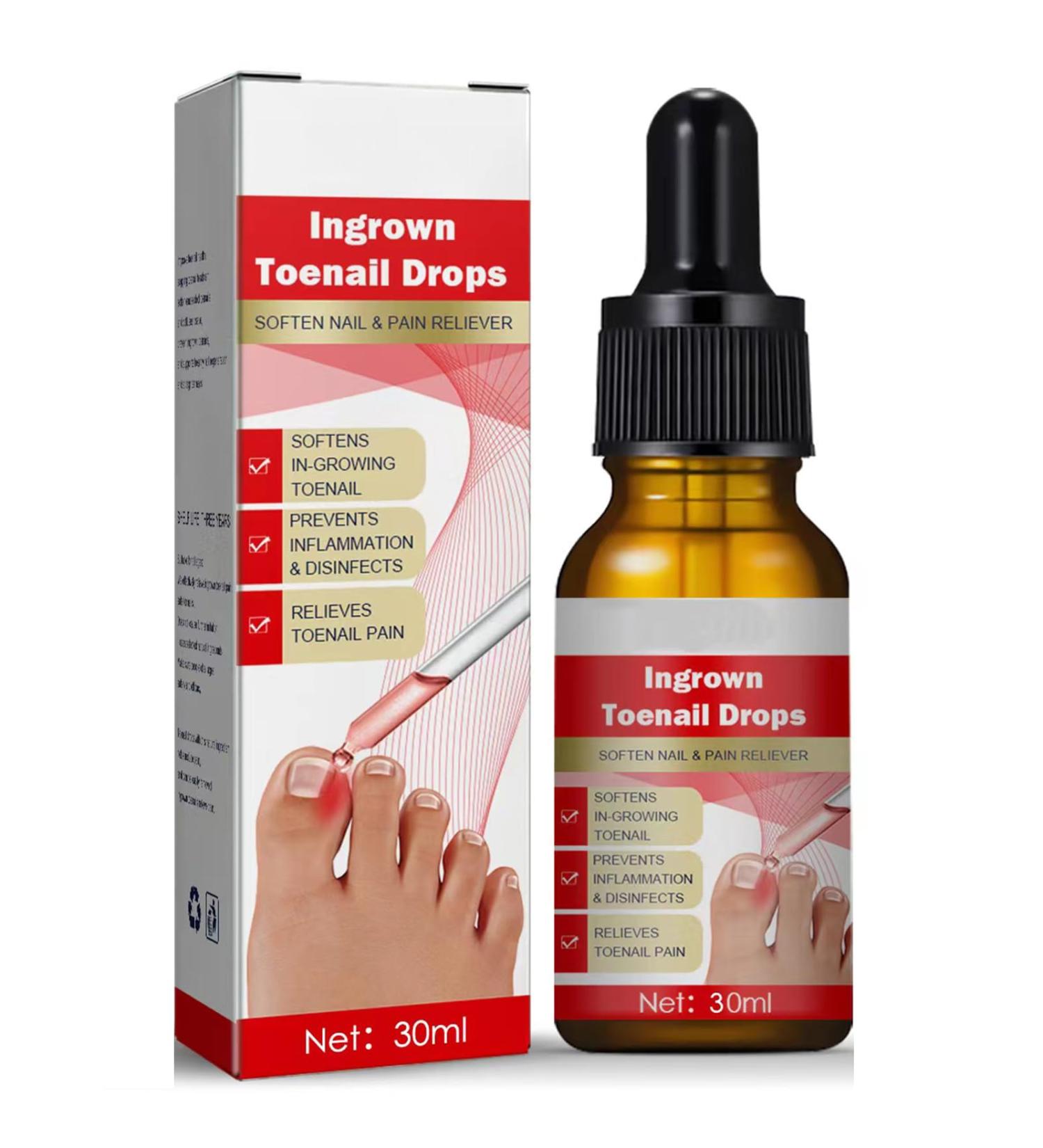 Ingrown Toenail Treatment - 30ml Ingrown Toenail - Cuticle Care Oils for Ingrown Toenails - Trimming Toenail Softening Drops Natural Ingrown Toenail Correction Treatment Fungal Nail Treatment - Buy Online on SooperMarket.com