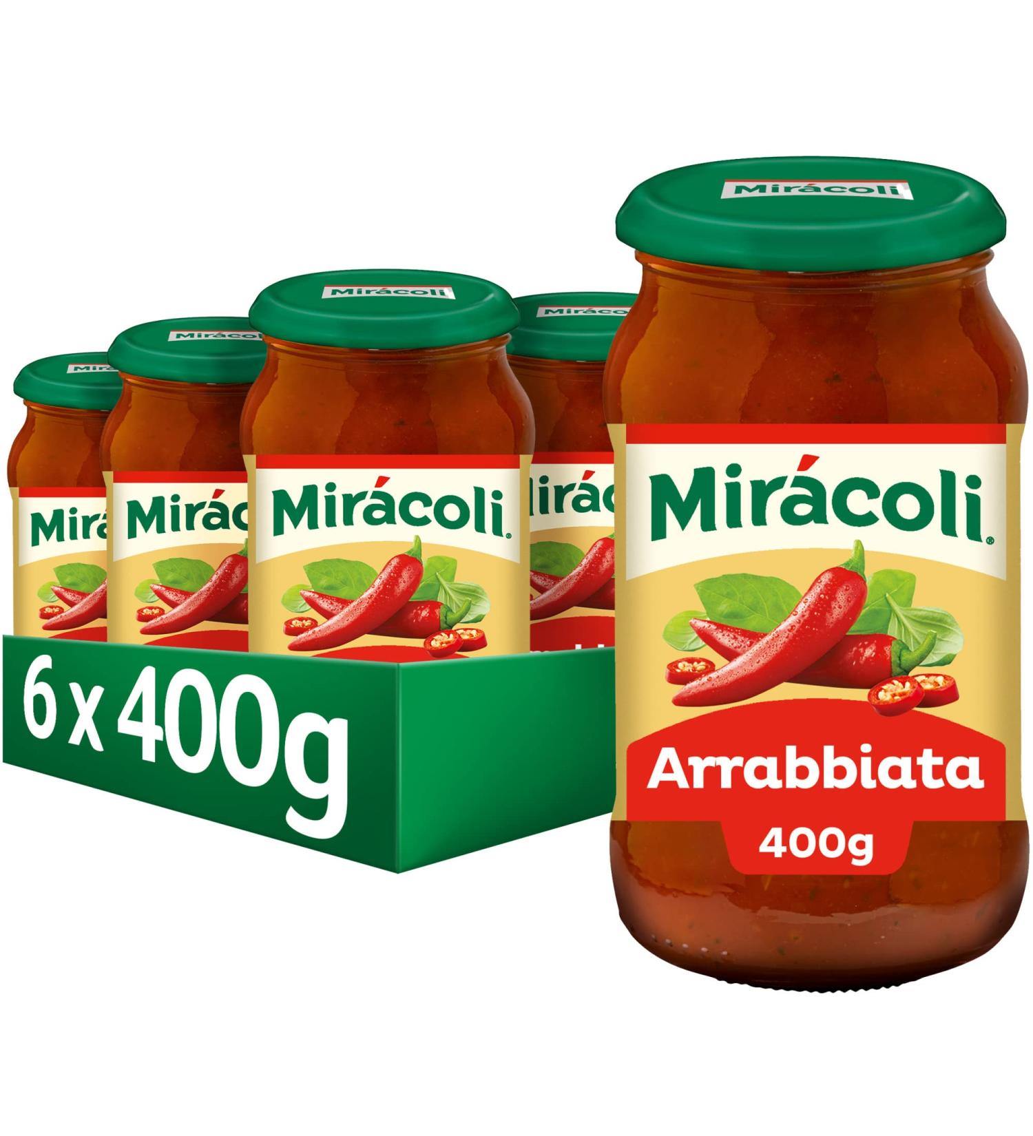 Buy MIR COLI Arrabiata Pasta Sauce - 6 Jars (400g Each) | Authentic Italian Flavor | International Shipping Available - Buy Online on SooperMarket.com