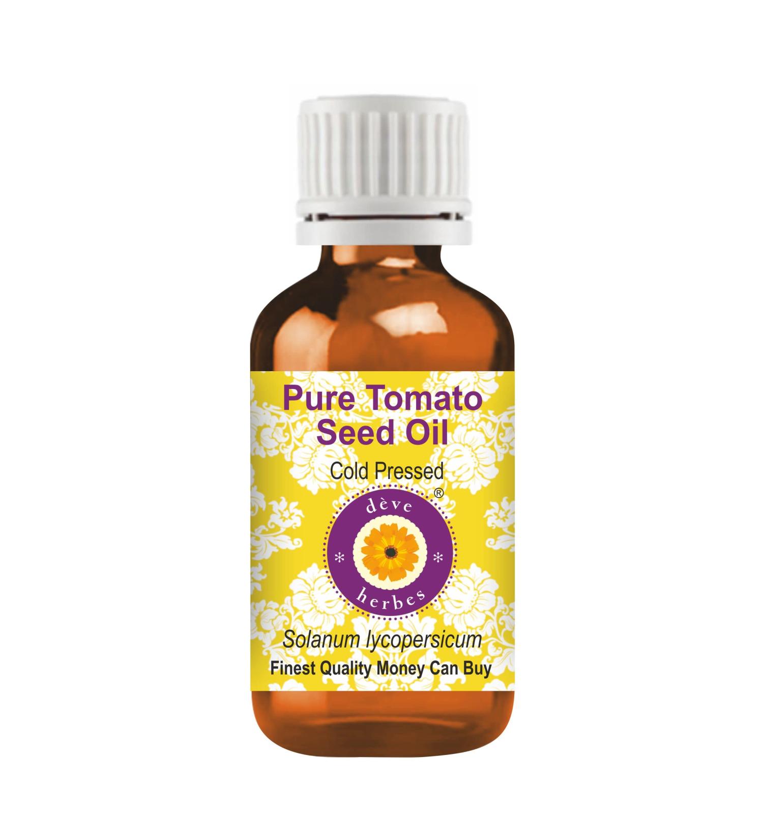 Deve Herbes Pure Tomato Seed Oil 30ml - 100% Natural Therapeutic Grade - Ideal for Skin & Hair Care - Buy Online on SooperMarket.com