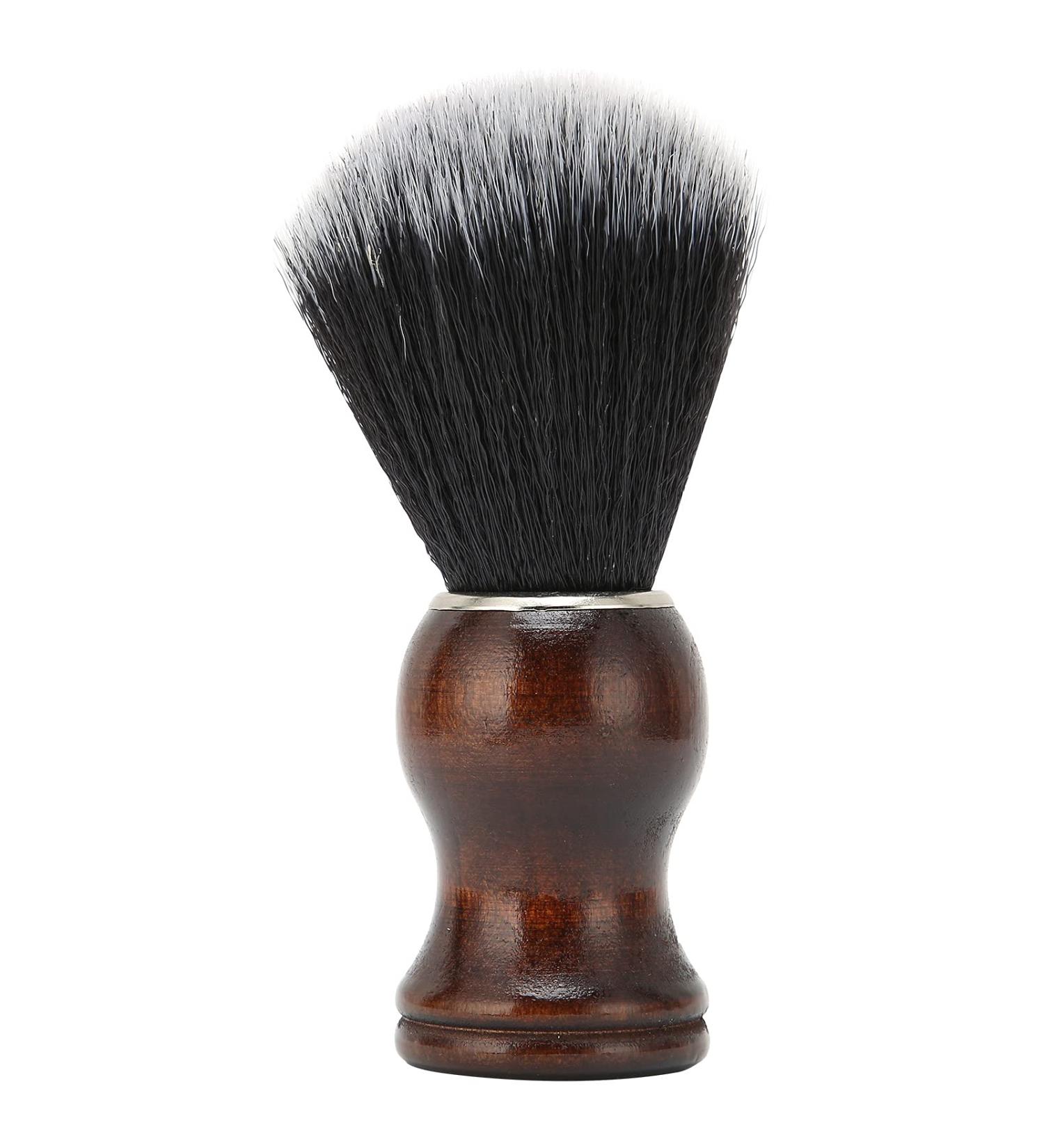 Ankroyu Hair Razor Brush - Professional Beard Shaving Brush for Men | Portable Wooden Handle Barber Tool - Buy Online on SooperMarket.com