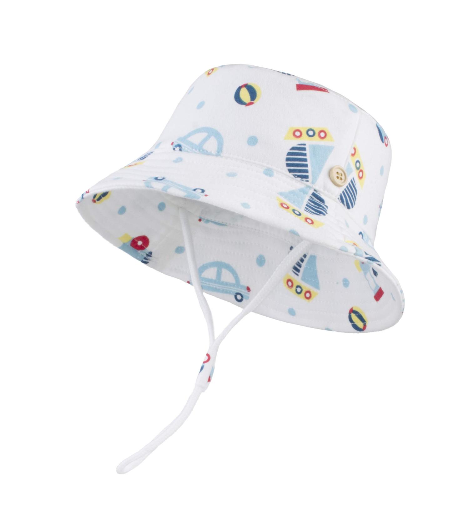 LANGZHEN Baby Girls Beach Sun Hat with Chin Strap, White, 1-2 Years - Buy Online on SooperMarket.com