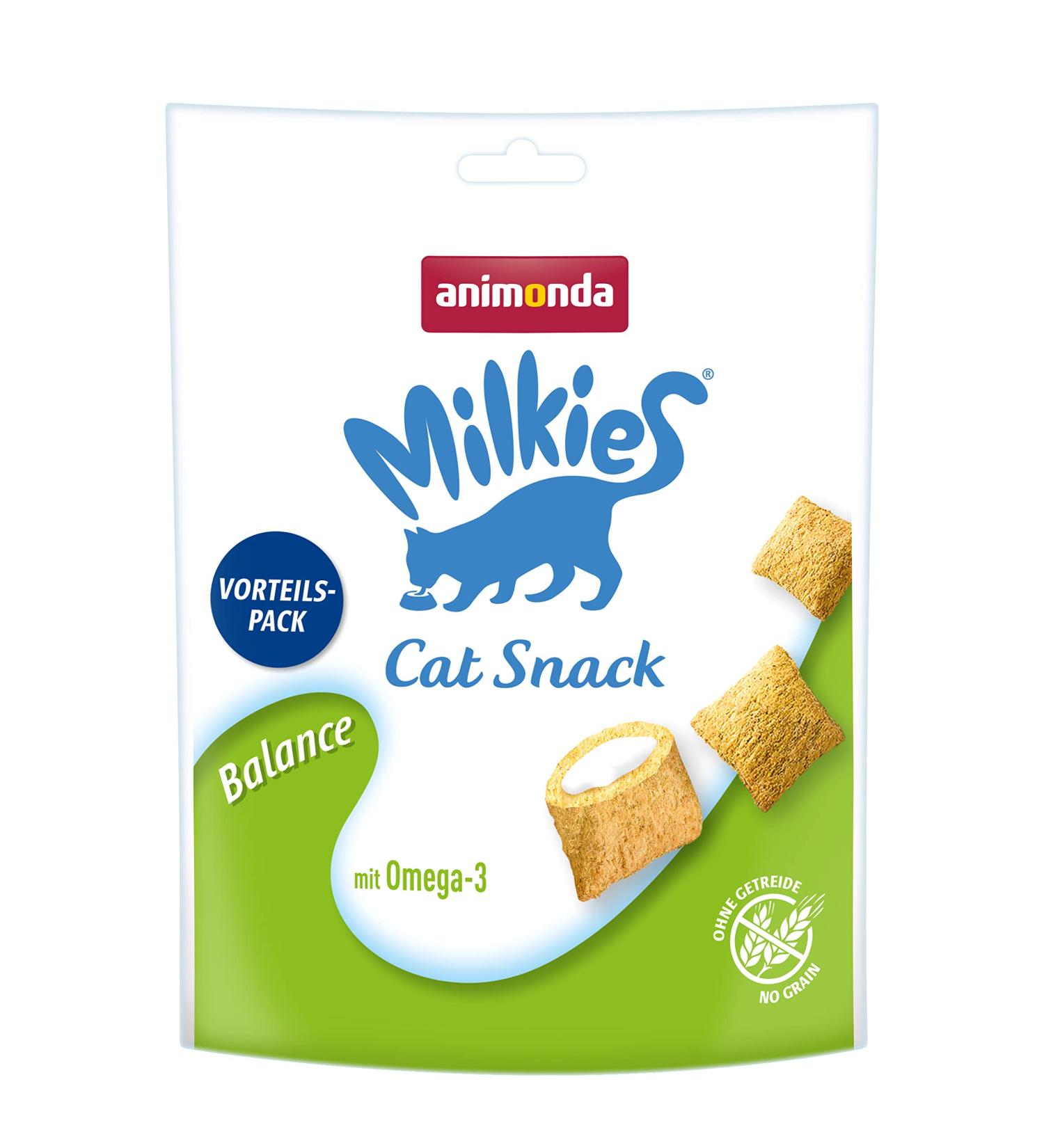 animonda Milkies Balance grain-free crunchy pillows for cats cat snack 6 x 120 g Balance 1 piece (pack of 6)