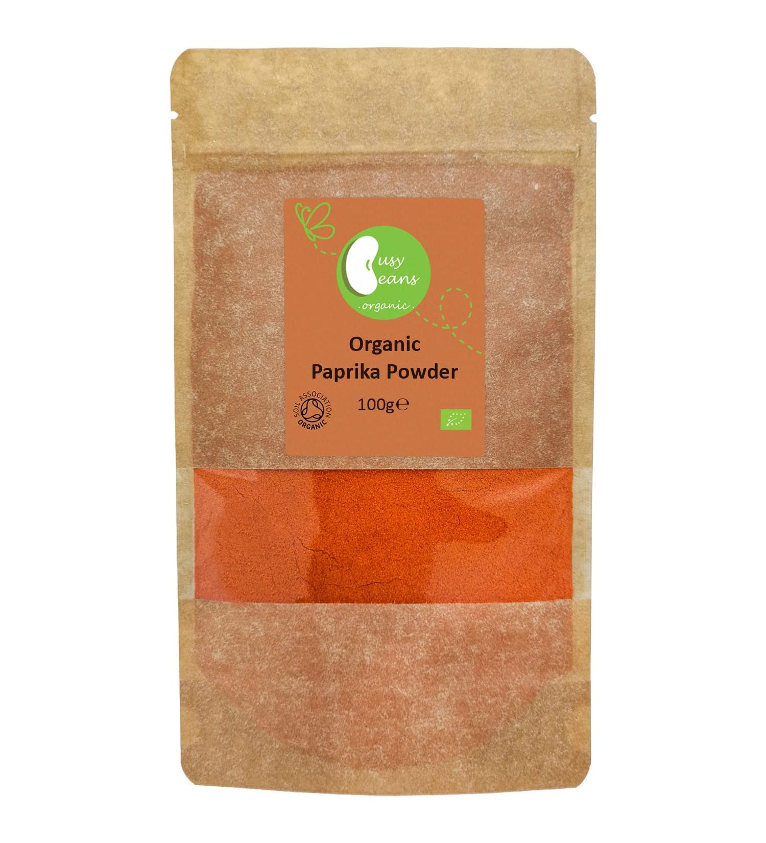 Organic Paprika Powder - Certified Organic - by Busy Beans Organic (100g) - Buy Online on SooperMarket.com