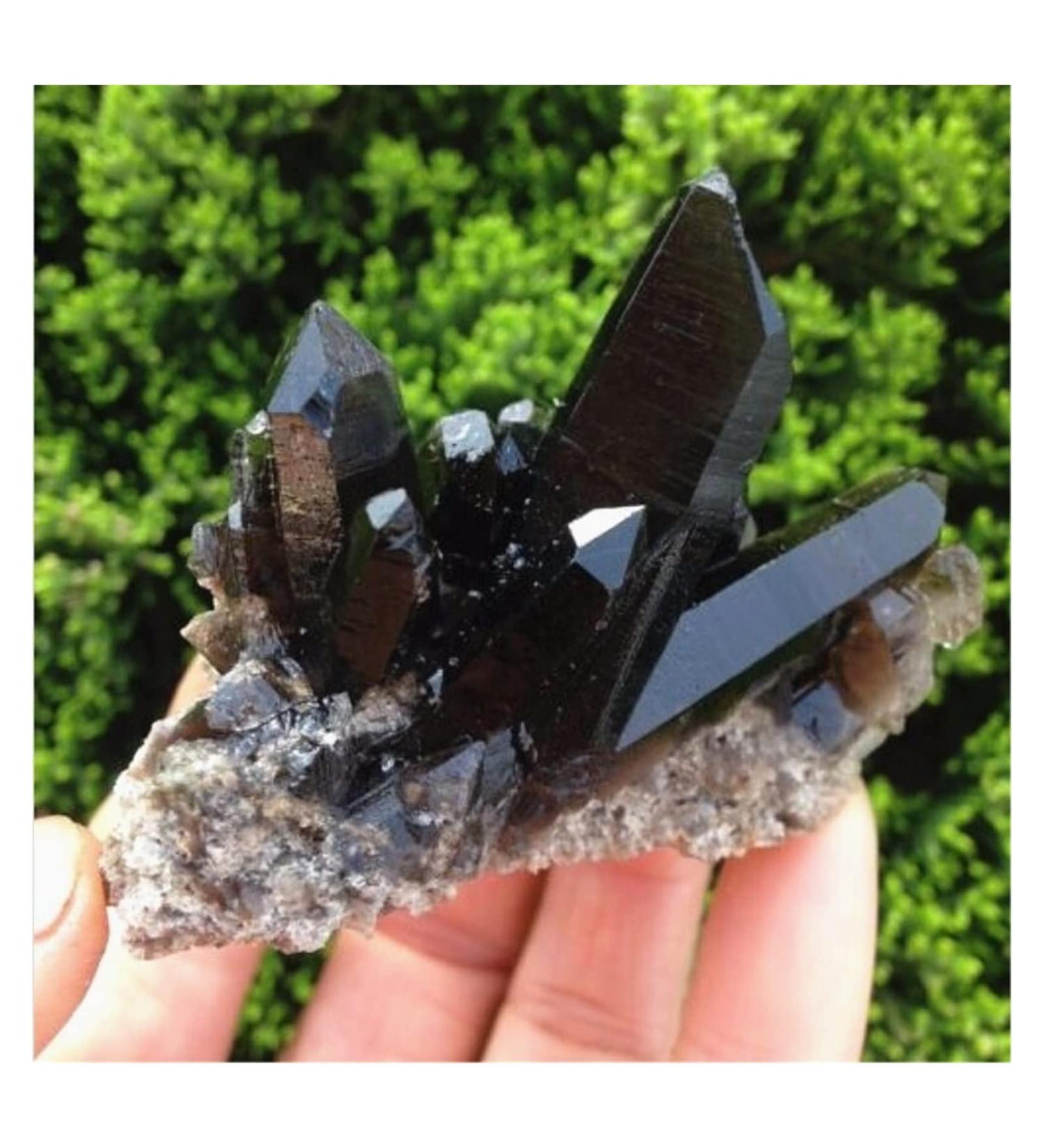 200-300g Rare Natural Beautiful Black Crystal Cluster Tibetan Specimen Decoration Gift - Buy Online on SooperMarket.com