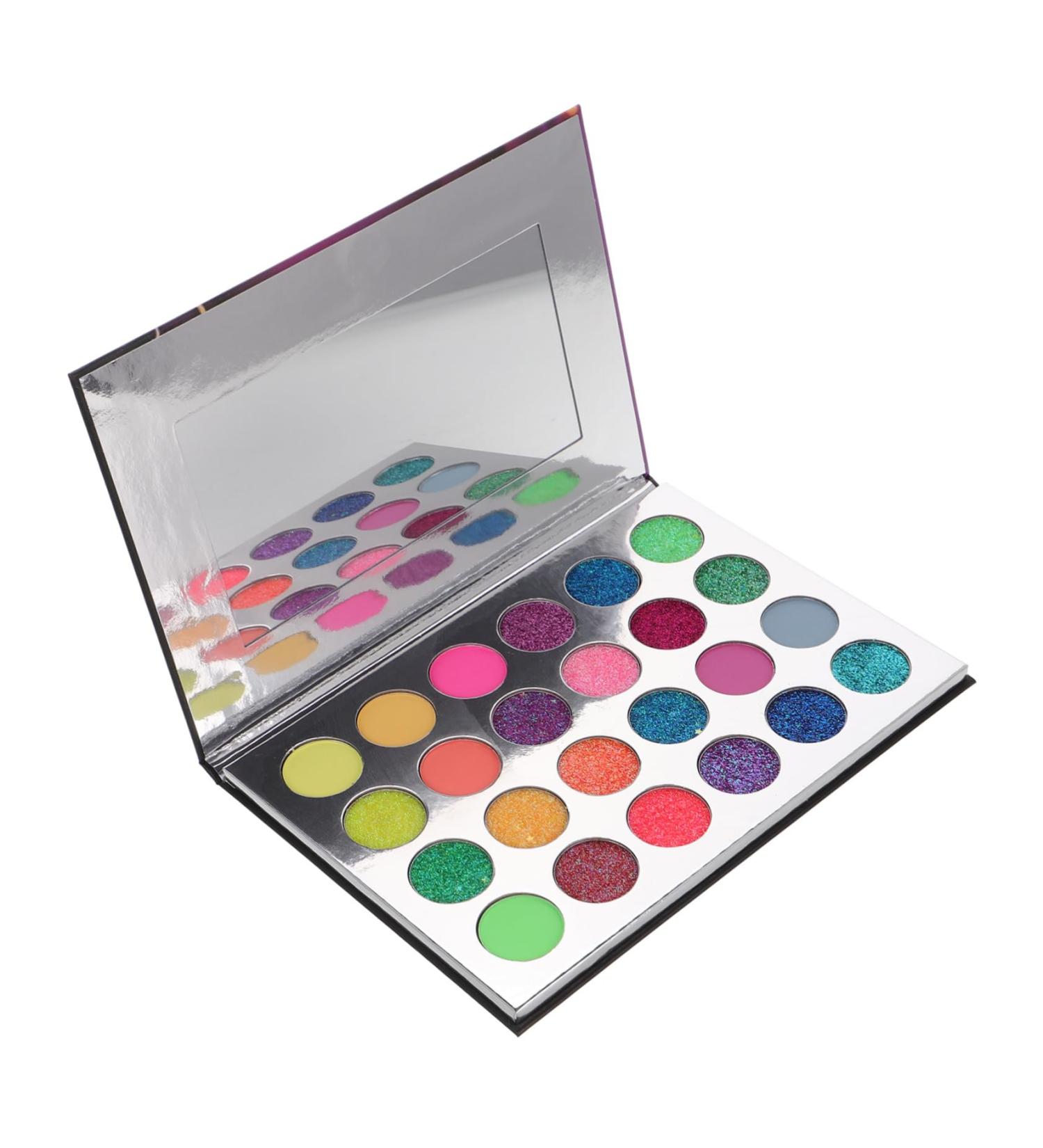 WOONEKY Multicolored Eye Shadow Sparkly Eyeshadow Palette Women Eyeshadow Makeup Palettes Powder - Buy Online on SooperMarket.com
