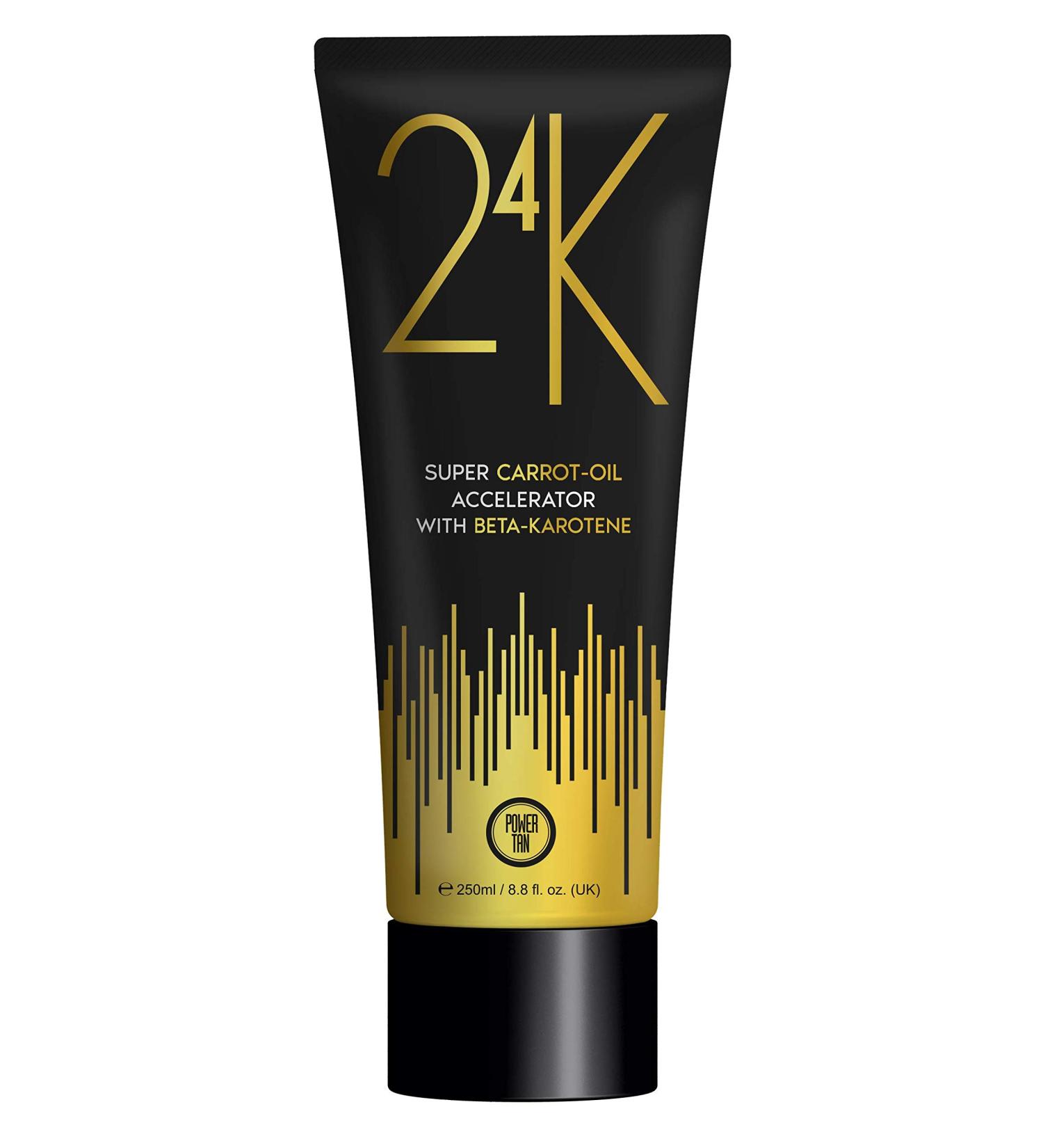 Power Tan 24K Super Carrot Oil Tanning Accelerator 250ml - Fast-Acting Sunbed Lotion - Buy Online on SooperMarket.com
