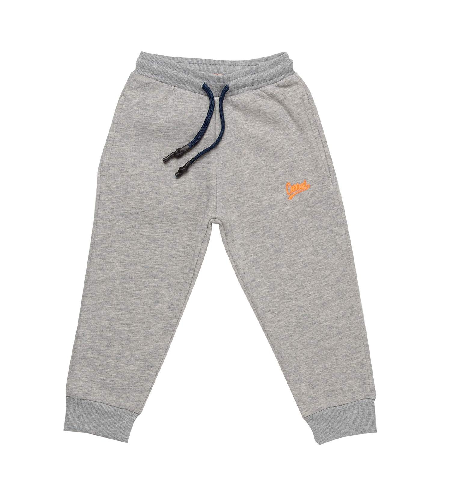 US Carrot Baby Kids Boys Fleece Sweatpants Jogger Pant, Egyptian Cotton Soft Fleece Pants Gray 2T